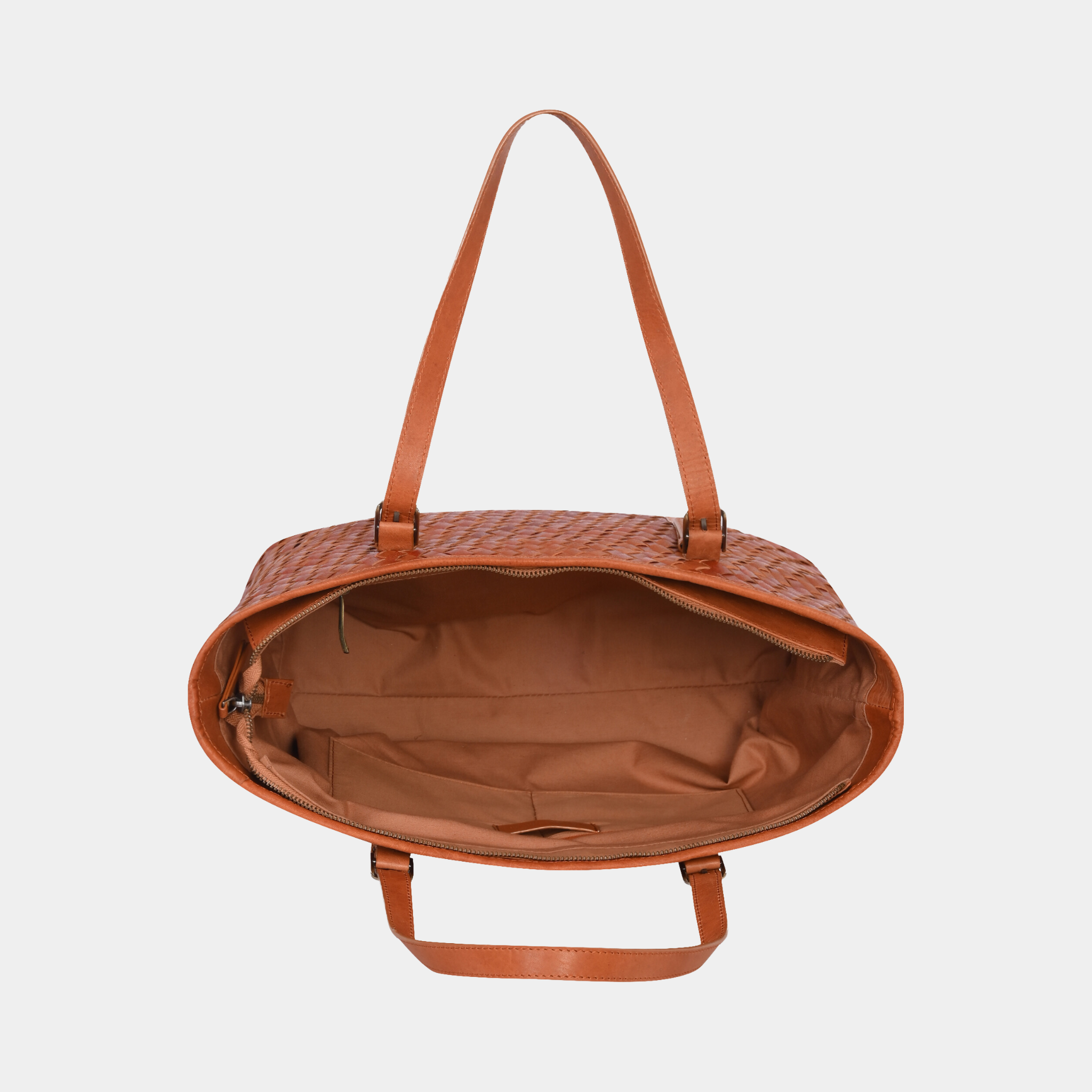 Margaret Handwoven Handbag - Tan
