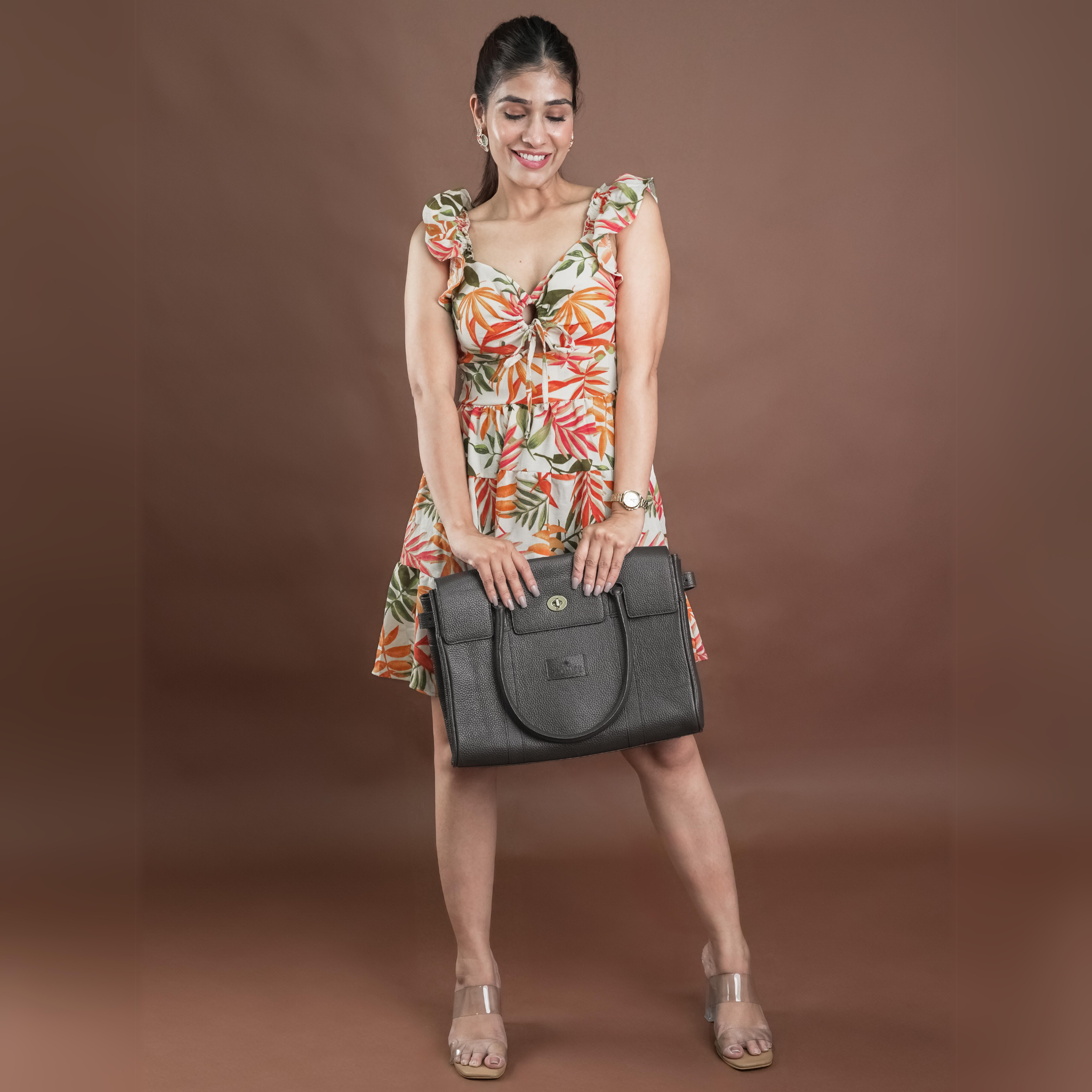 Sophia Handbag - Dark Brown