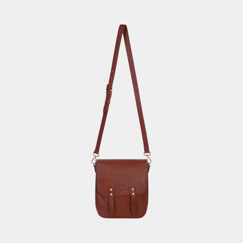Kim Full-Flap Messenger Bag - Brown