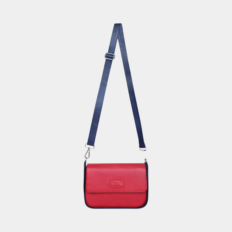 Lara Crossbody Bag - Red & Blue
