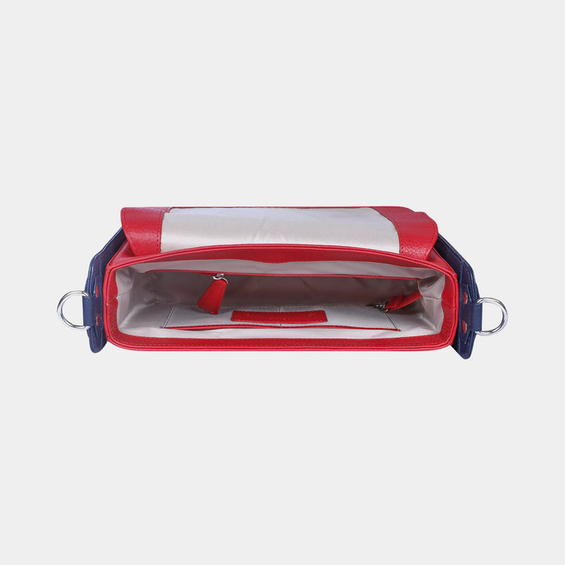 Lara Crossbody Bag - Red & Blue