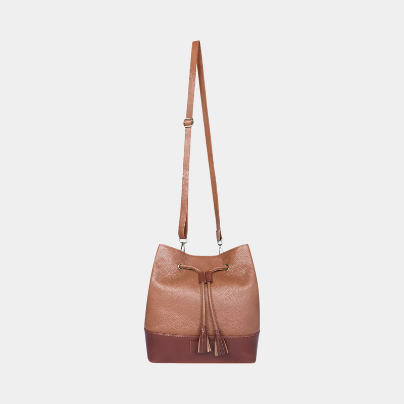 Carla Drawstring Bag - Brown