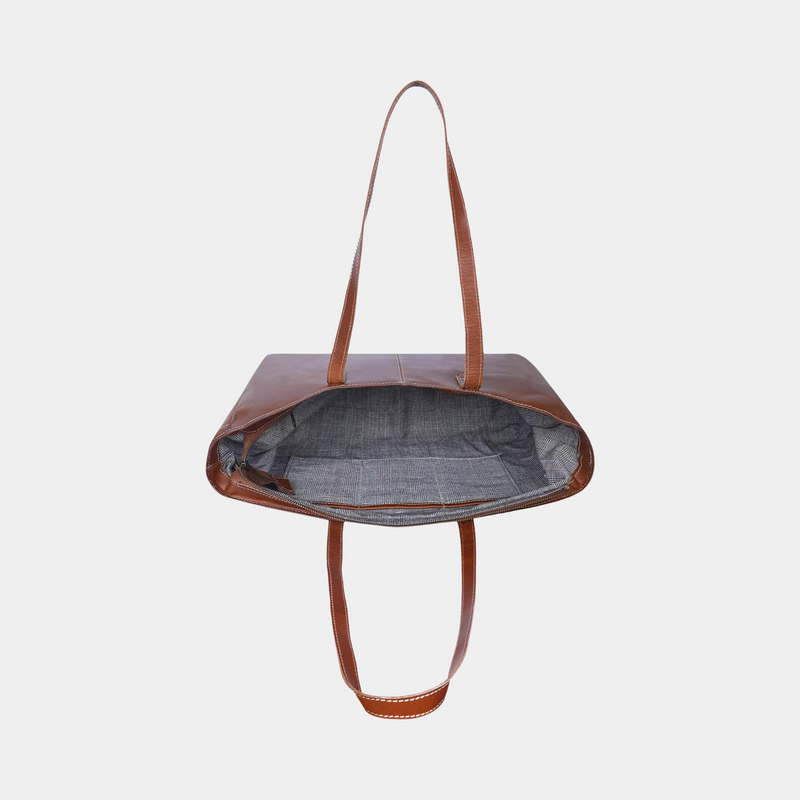Evelyn Tote Bag - Cognac
