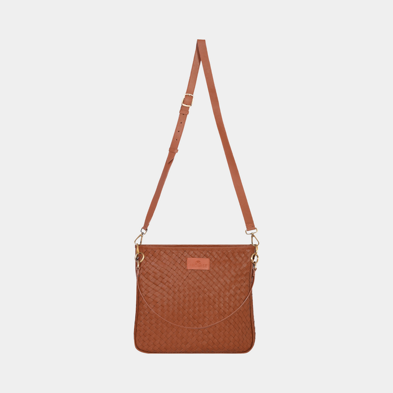 Patricia Hand Woven Bag - Brown