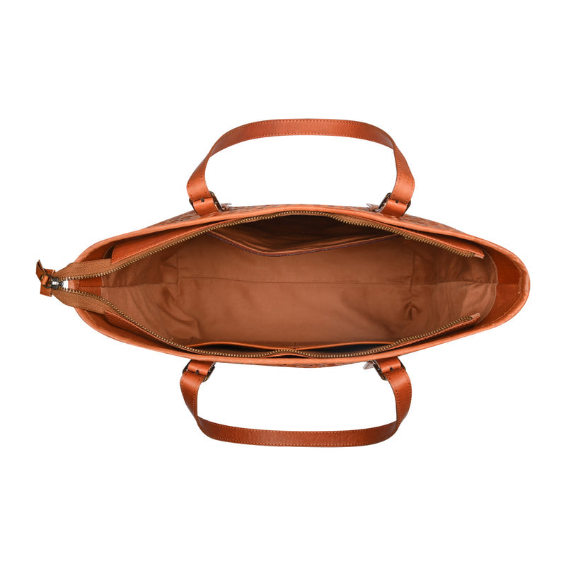 Margaret Handwoven Handbag - Tan