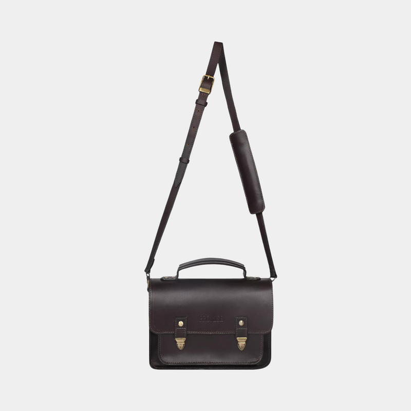 Kristina Satchel Bag - Dark Brown