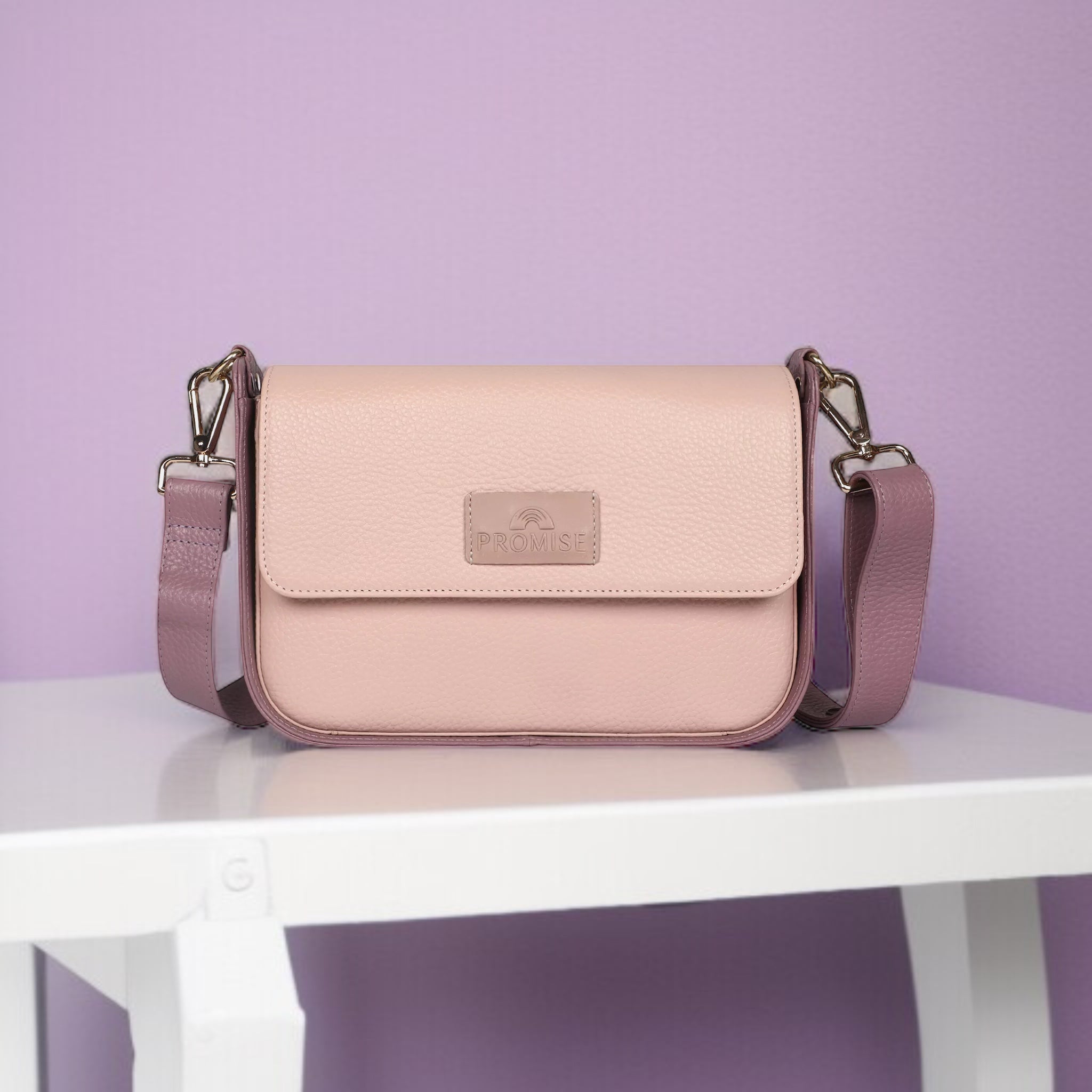 Lara Crossbody Bag - Violet & Pink