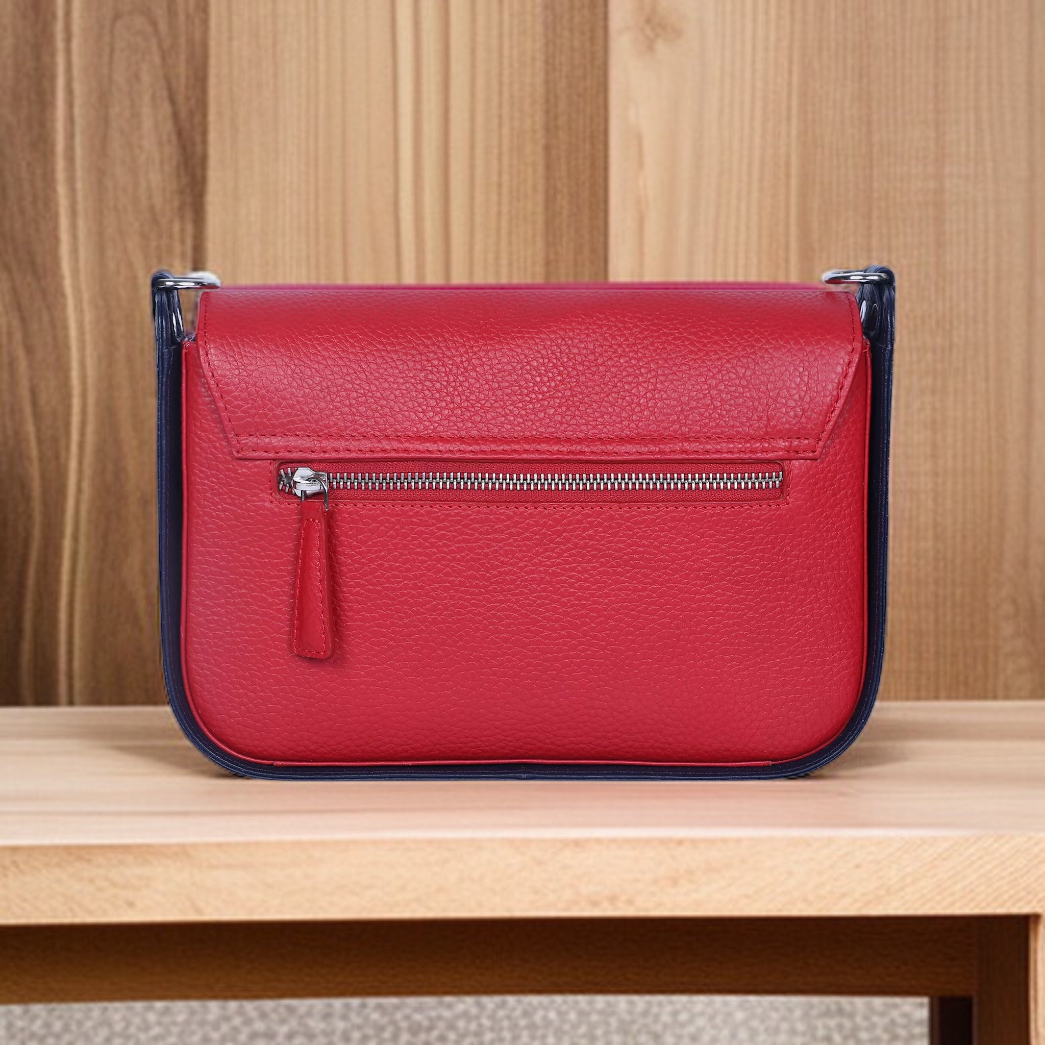 Lara Crossbody Bag - Red & Blue