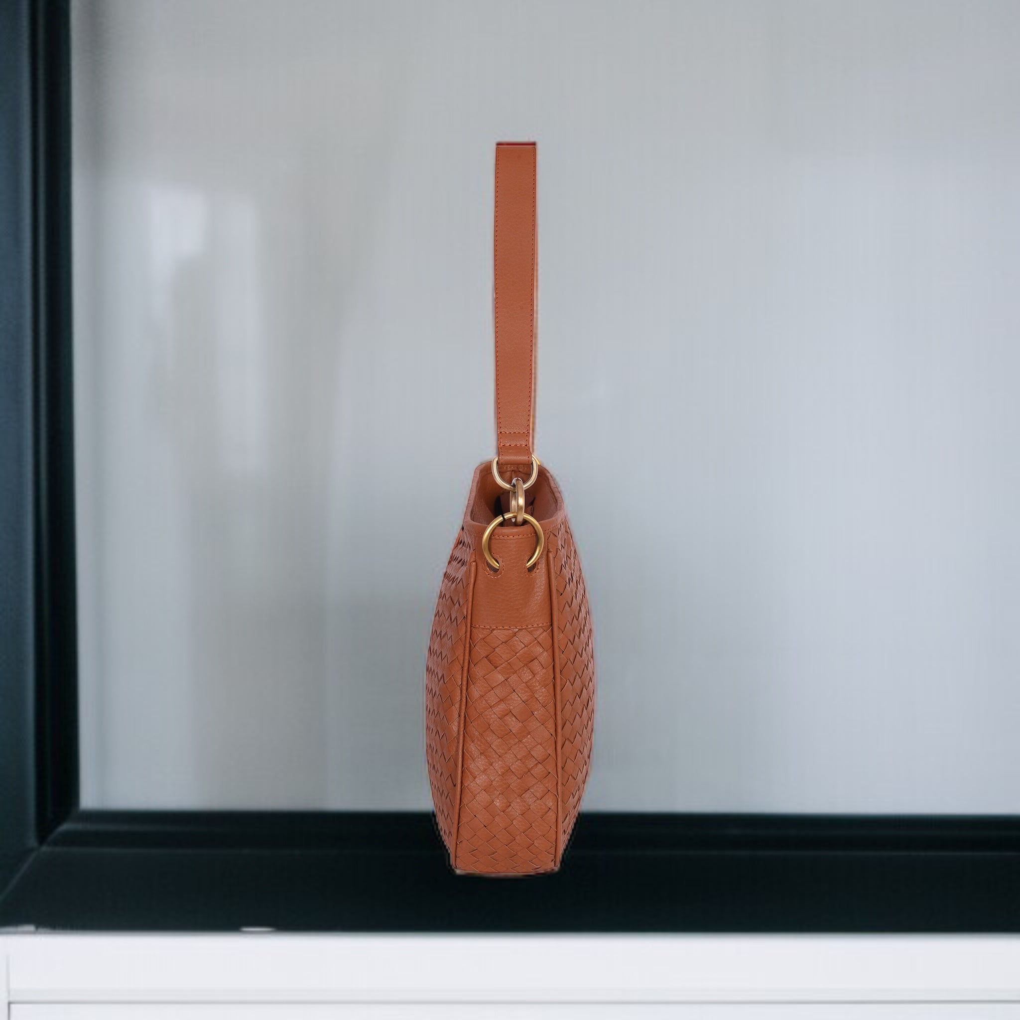 Patricia Hand Woven Bag - Brown