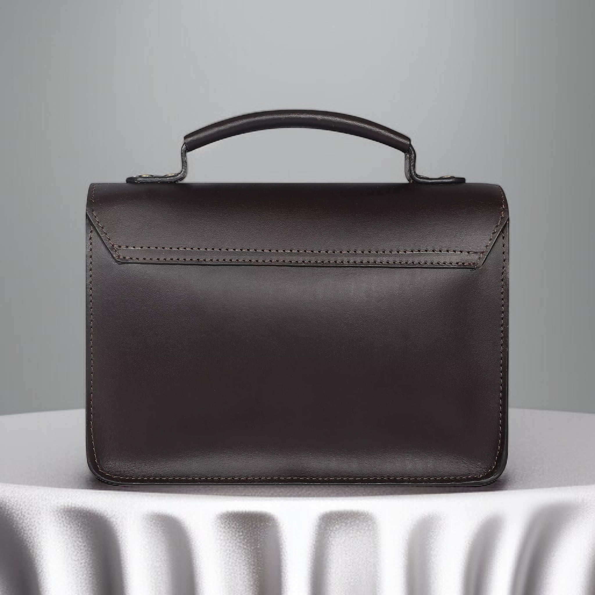 Kristina Satchel Bag - Dark Brown
