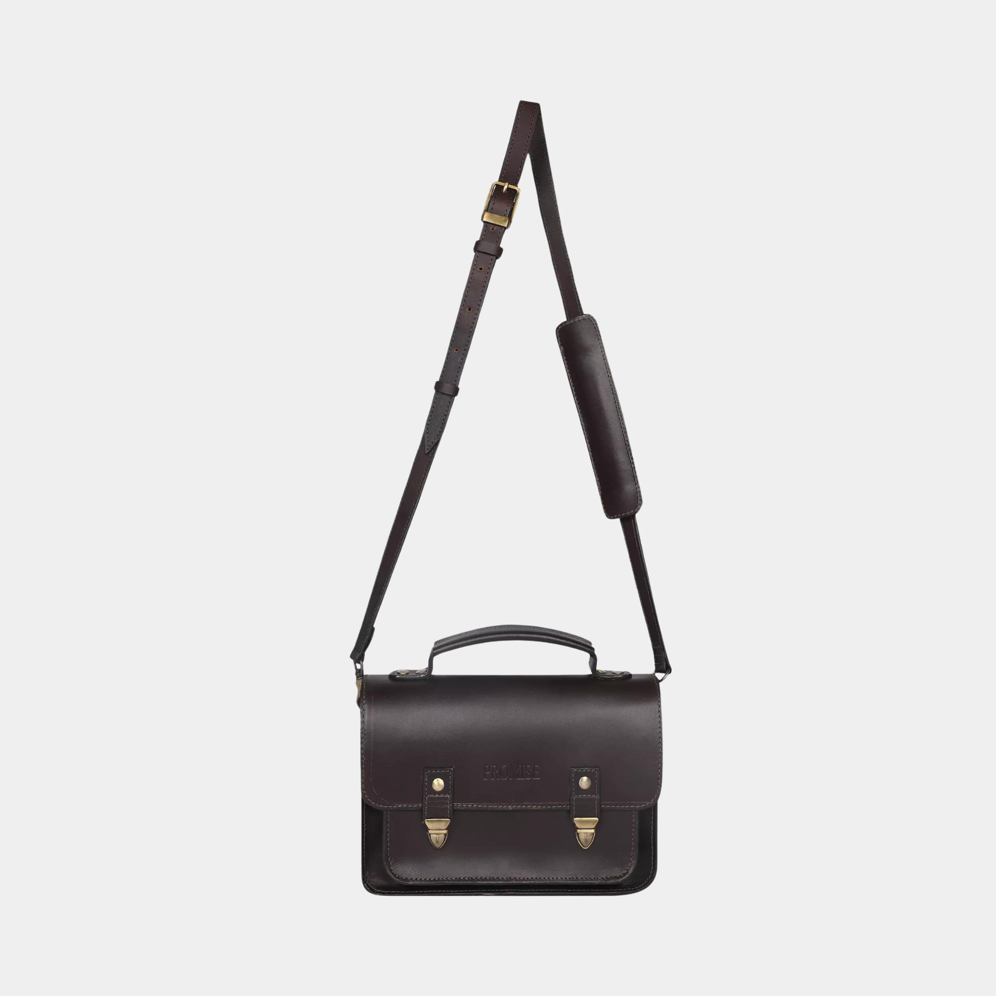 Kristina Satchel Dark Brown Bag