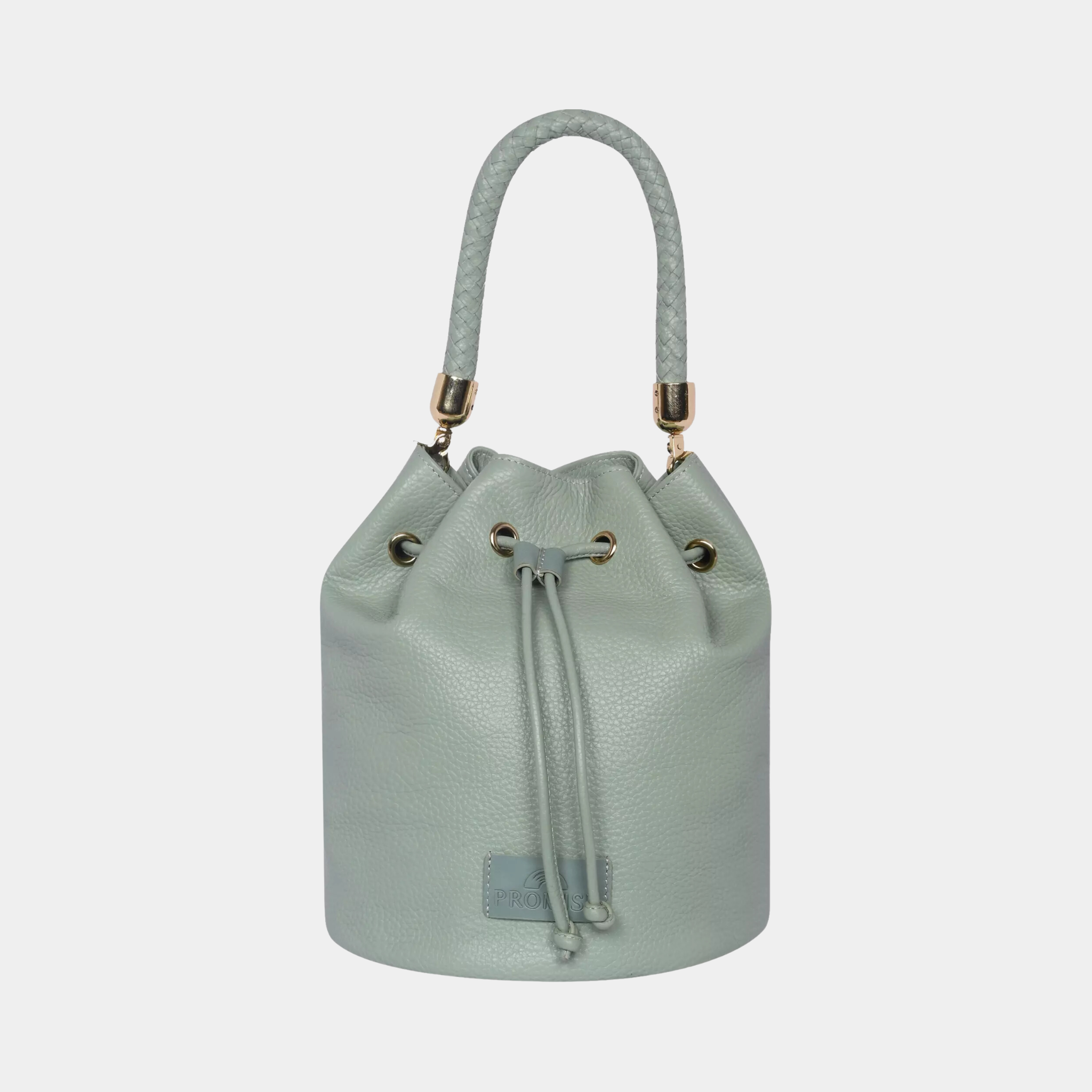 Sally Light Green Drawstring bag