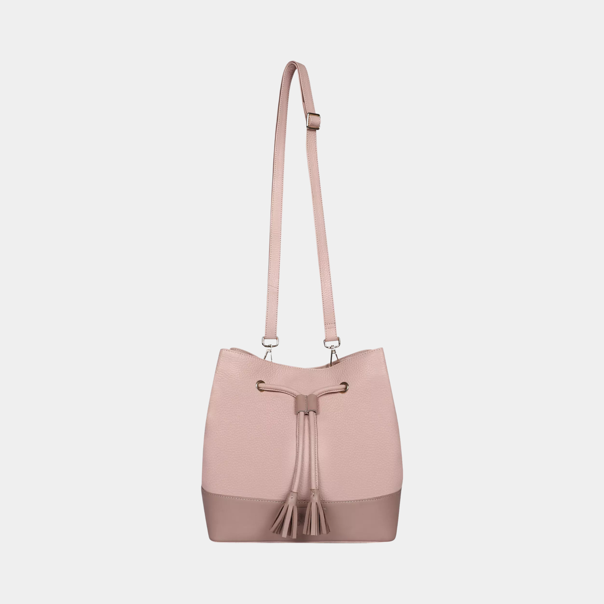 Carla Light Pink Drawstring Bag