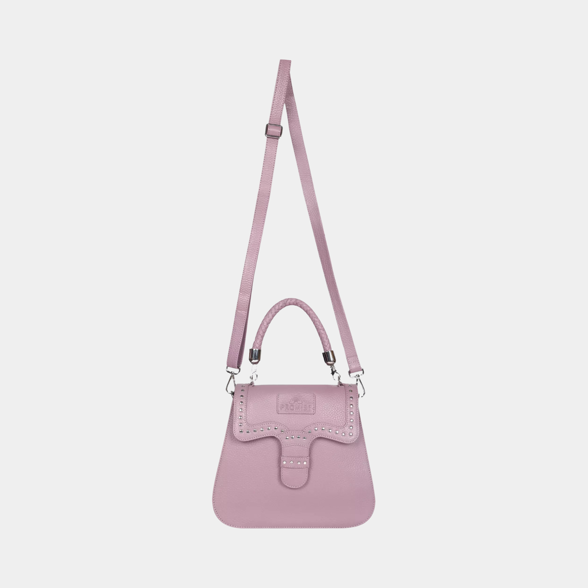 Helen Buckle Light Pink Crossbody Bag