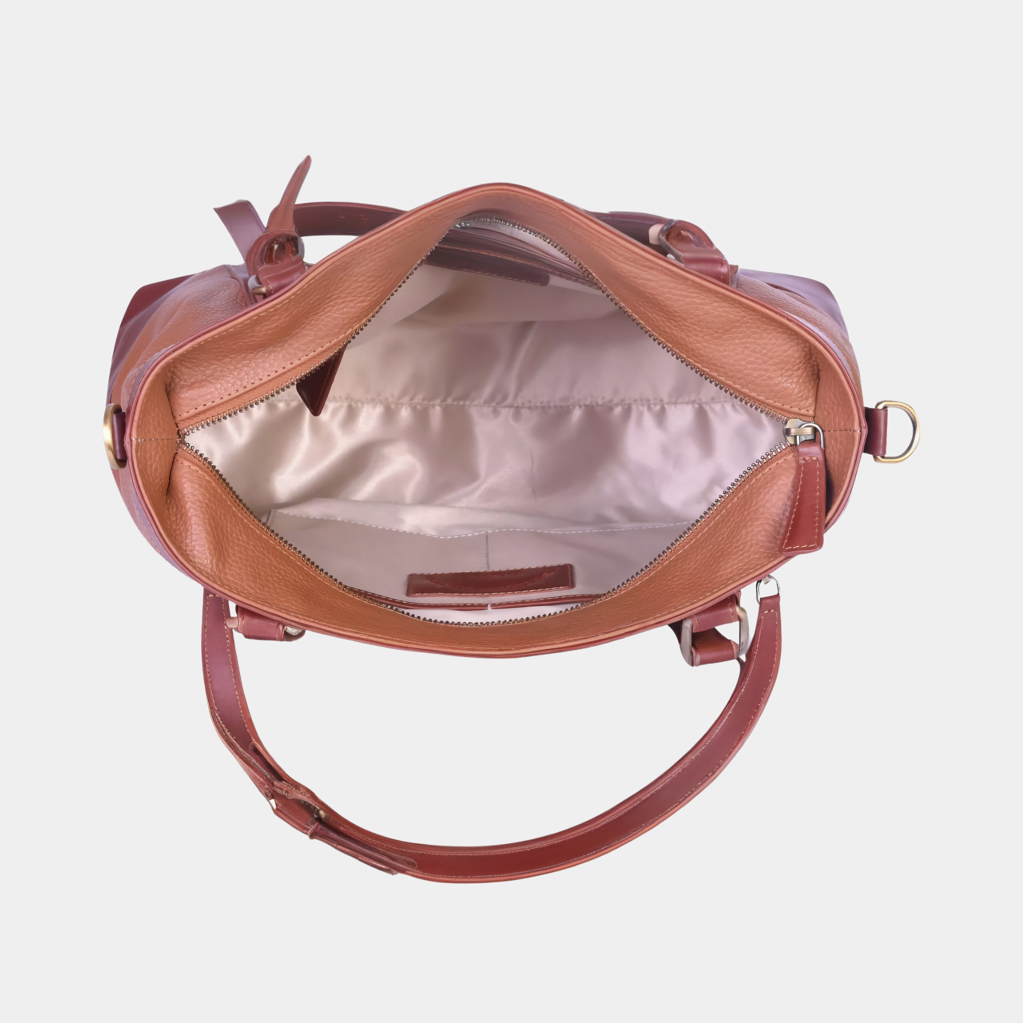 Lyla Leather Handbag Tan & Brown