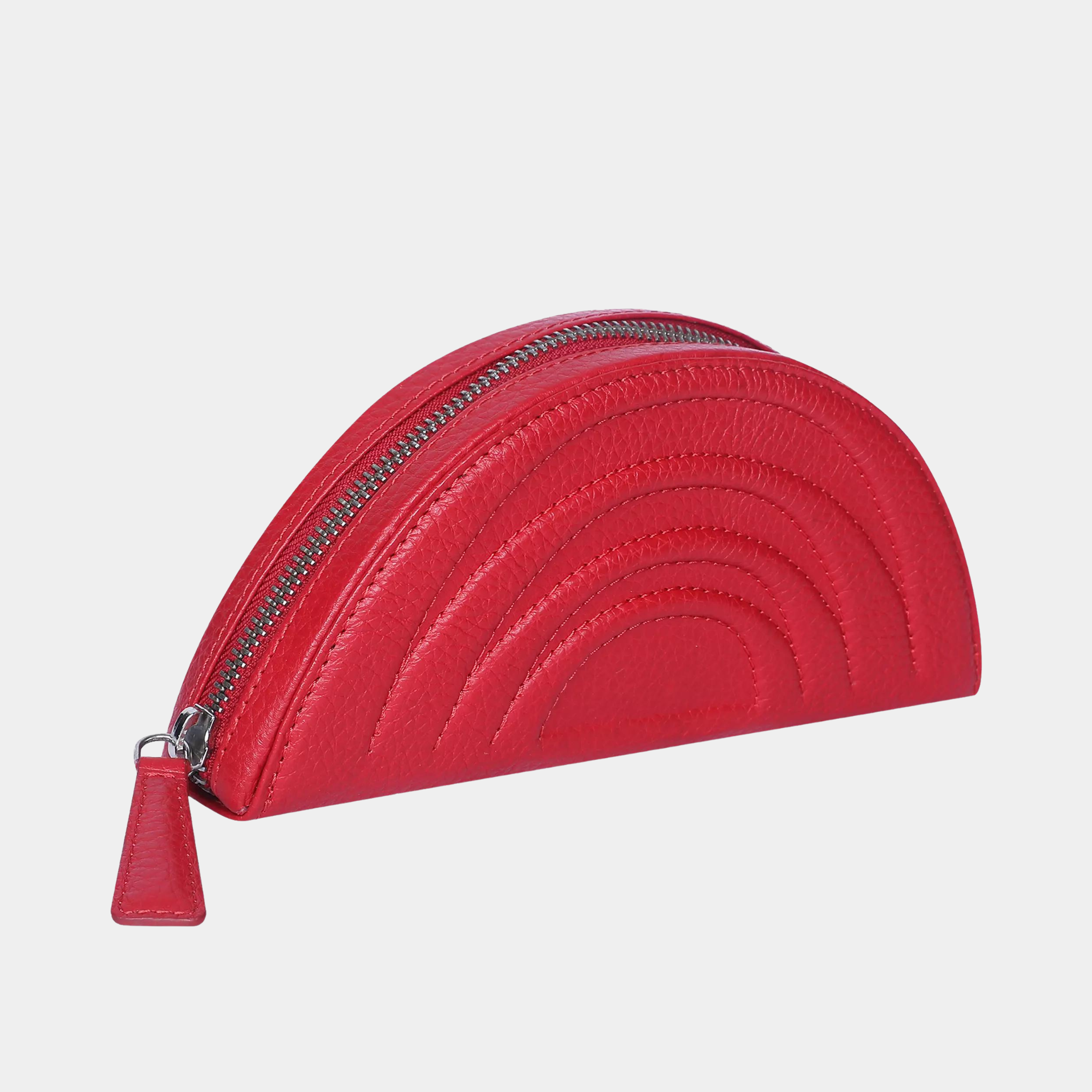 Kathy Red Halfmoon Shape Pouch