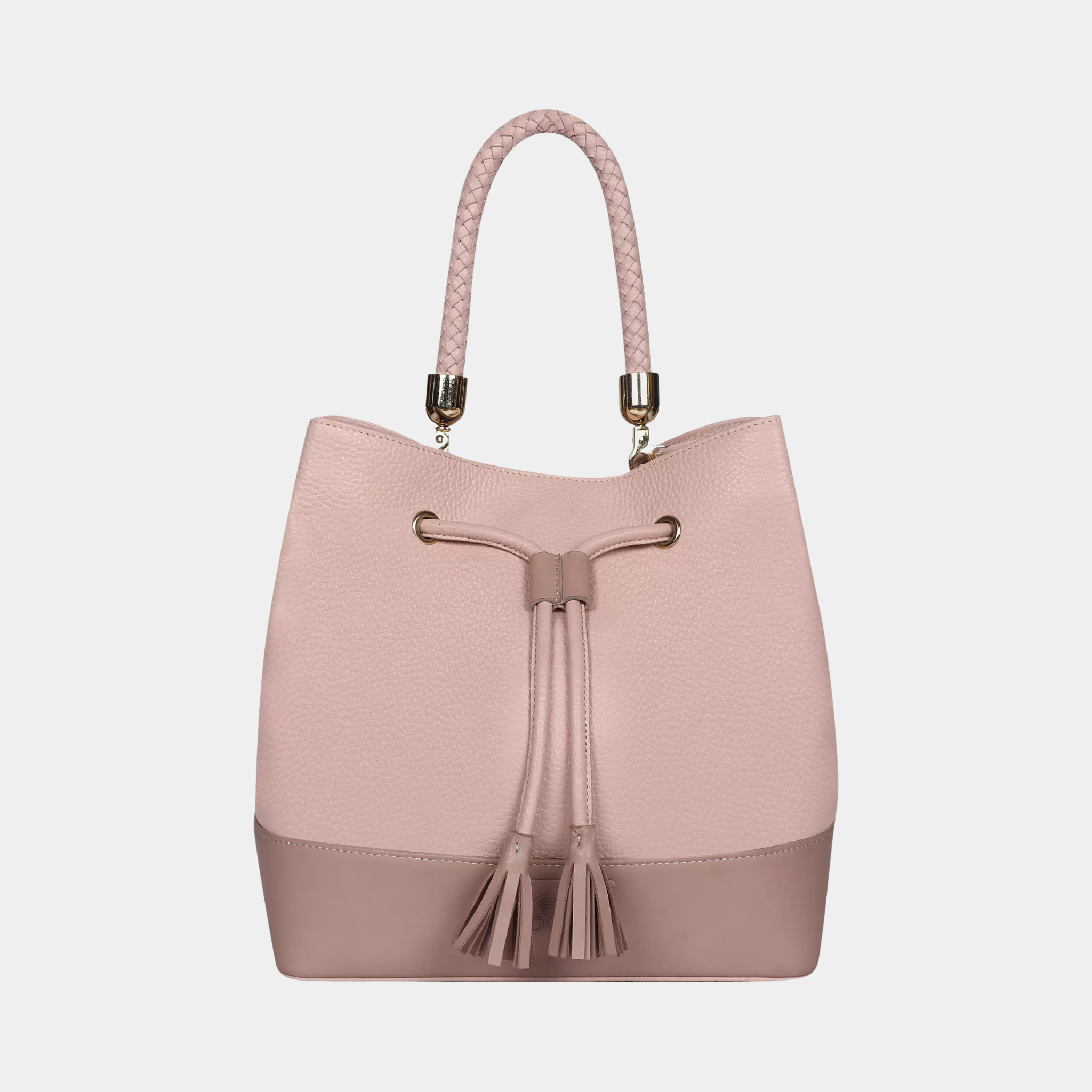 Carla Light Pink Drawstring Bag