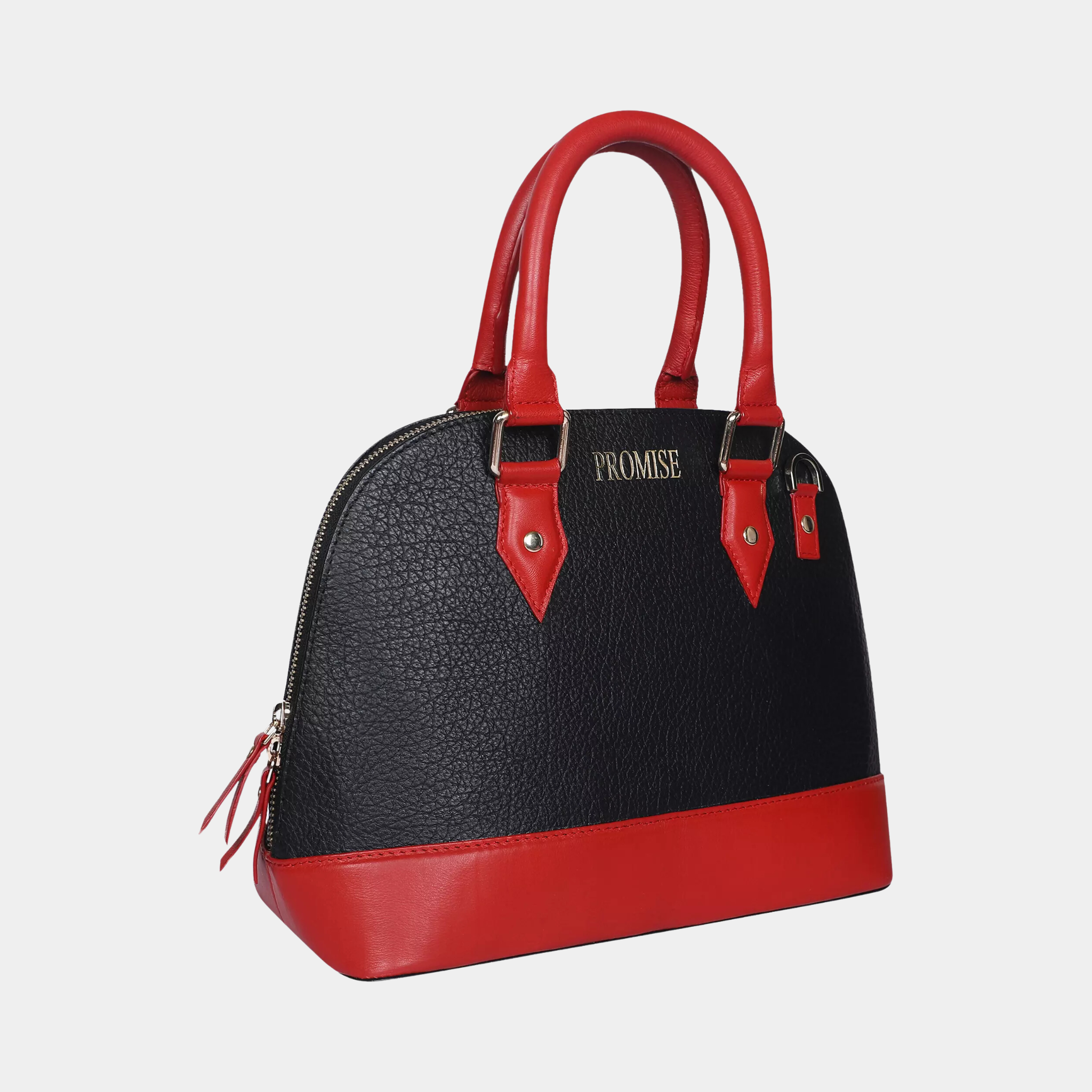 Emma Red & Black Handbag