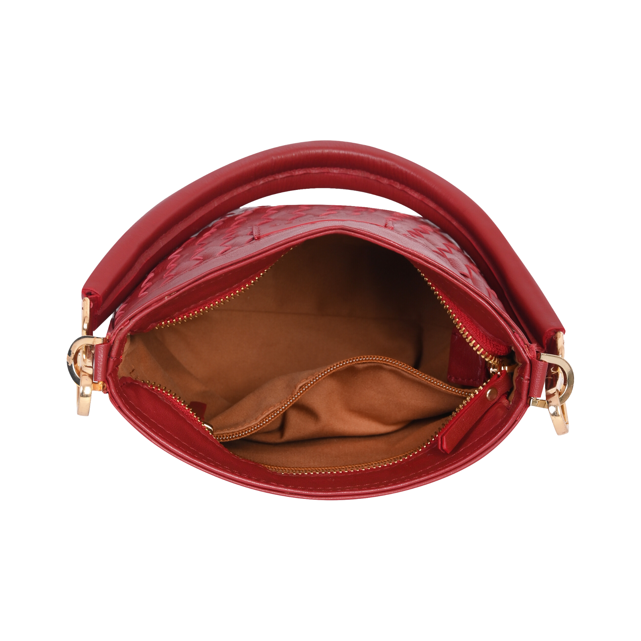 Tina Mini Maroon Bucket Bag