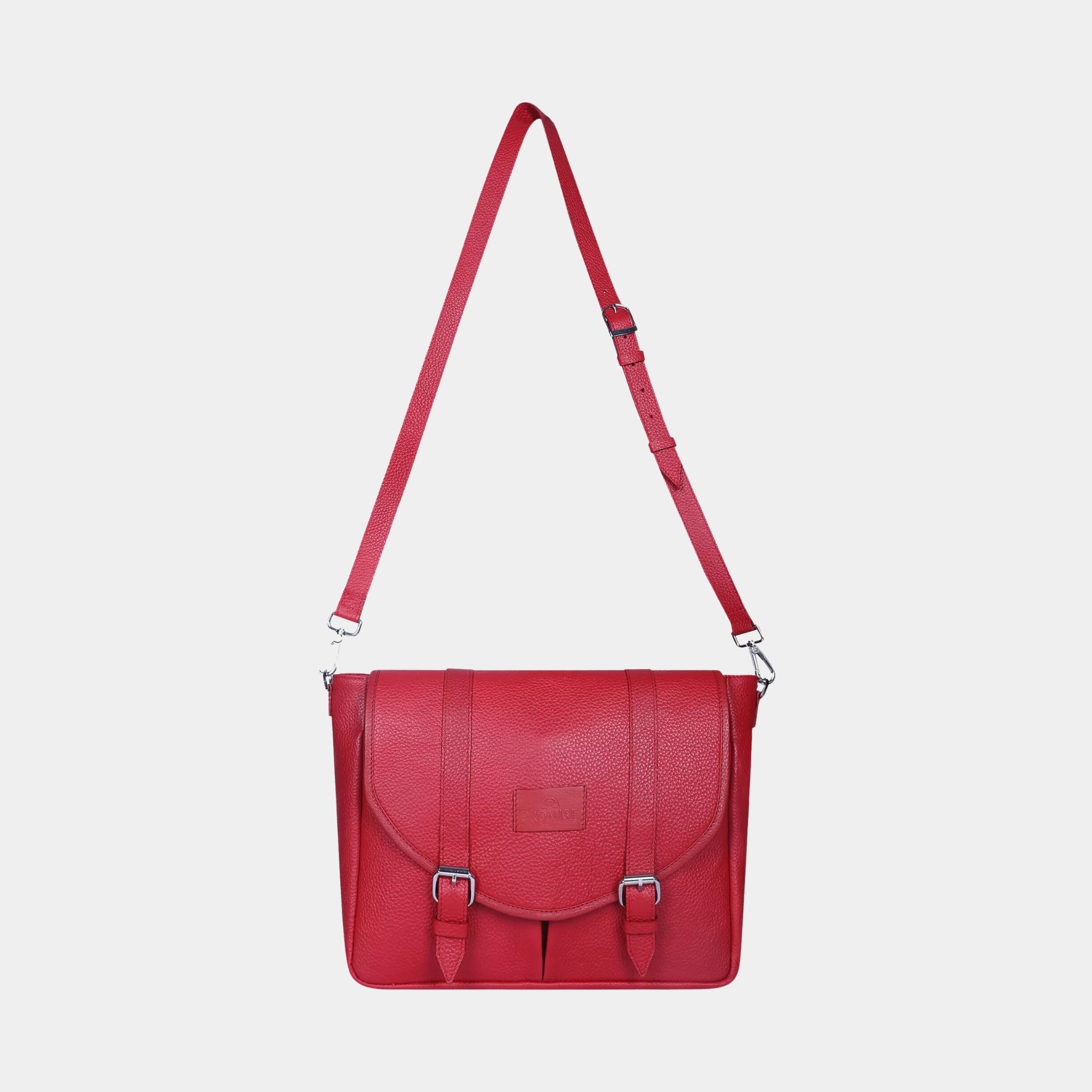 Leonie Messenger Bag - Red