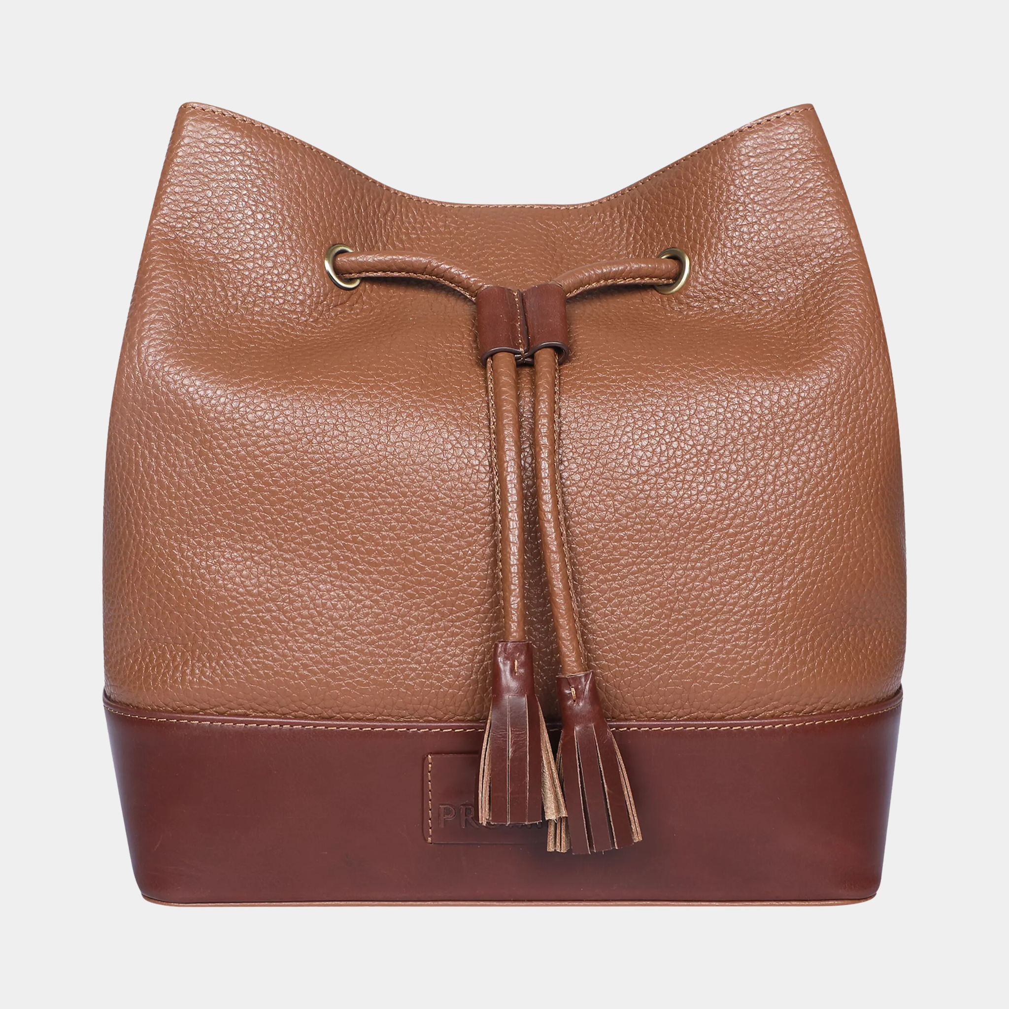 Carla Drawstring Bag - Brown