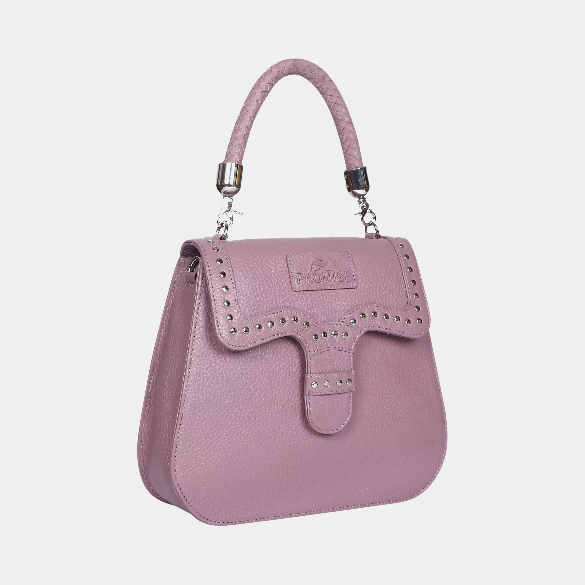 Helen Buckle Light Pink Crossbody Bag