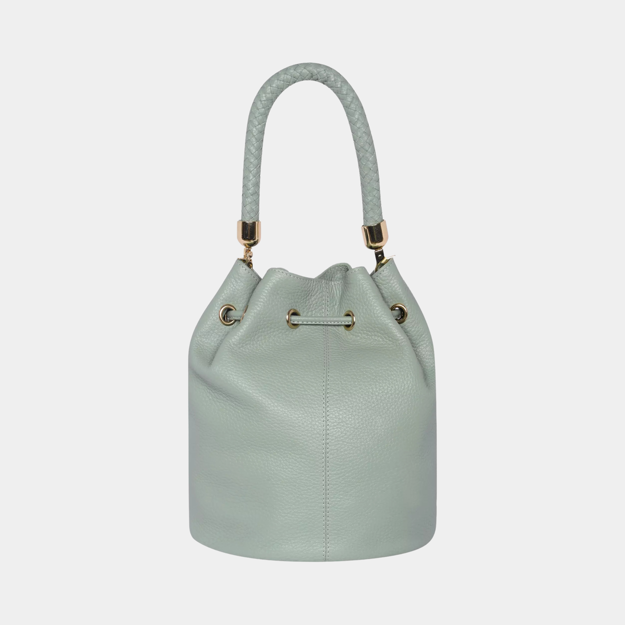 Sally Light Green Drawstring bag