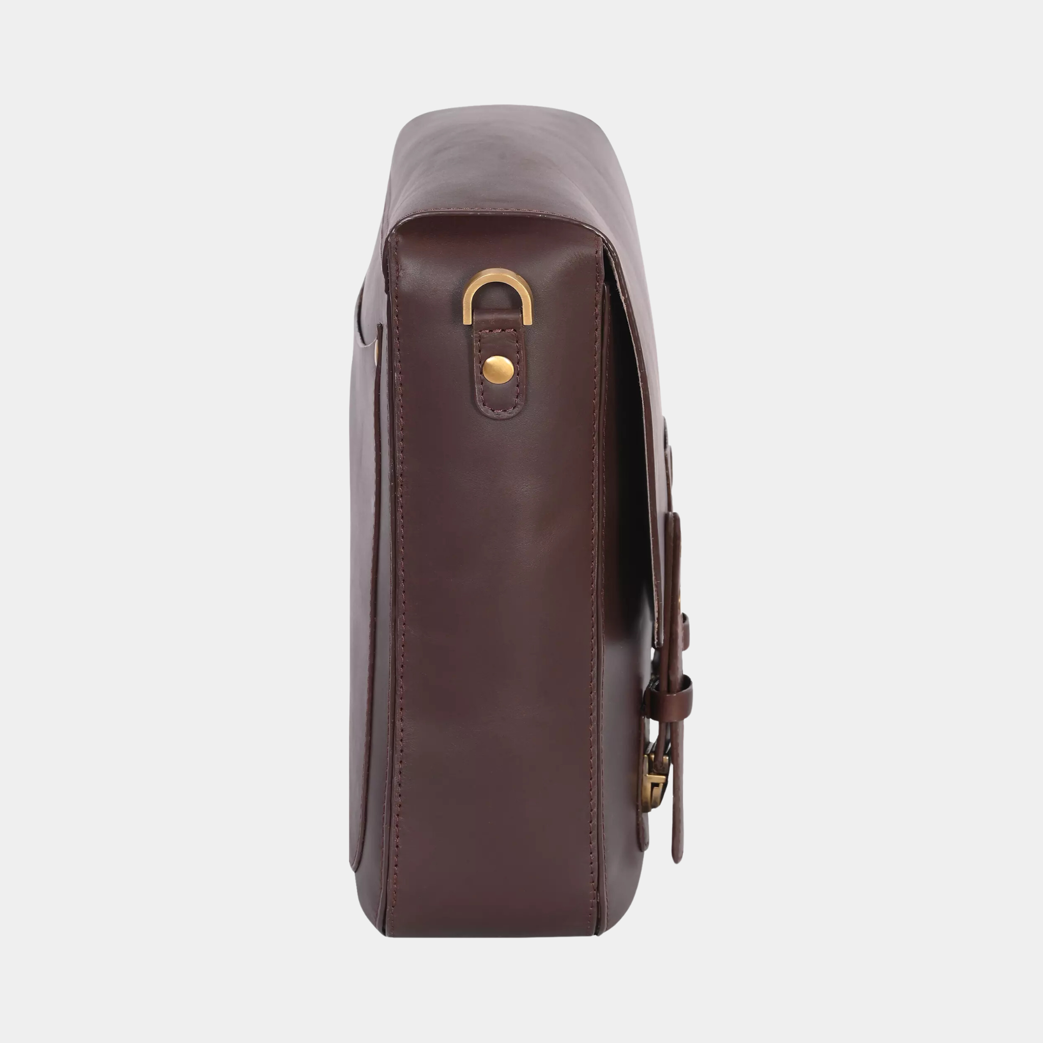 Kim Full-Flap Dark Brown Messenger Bag