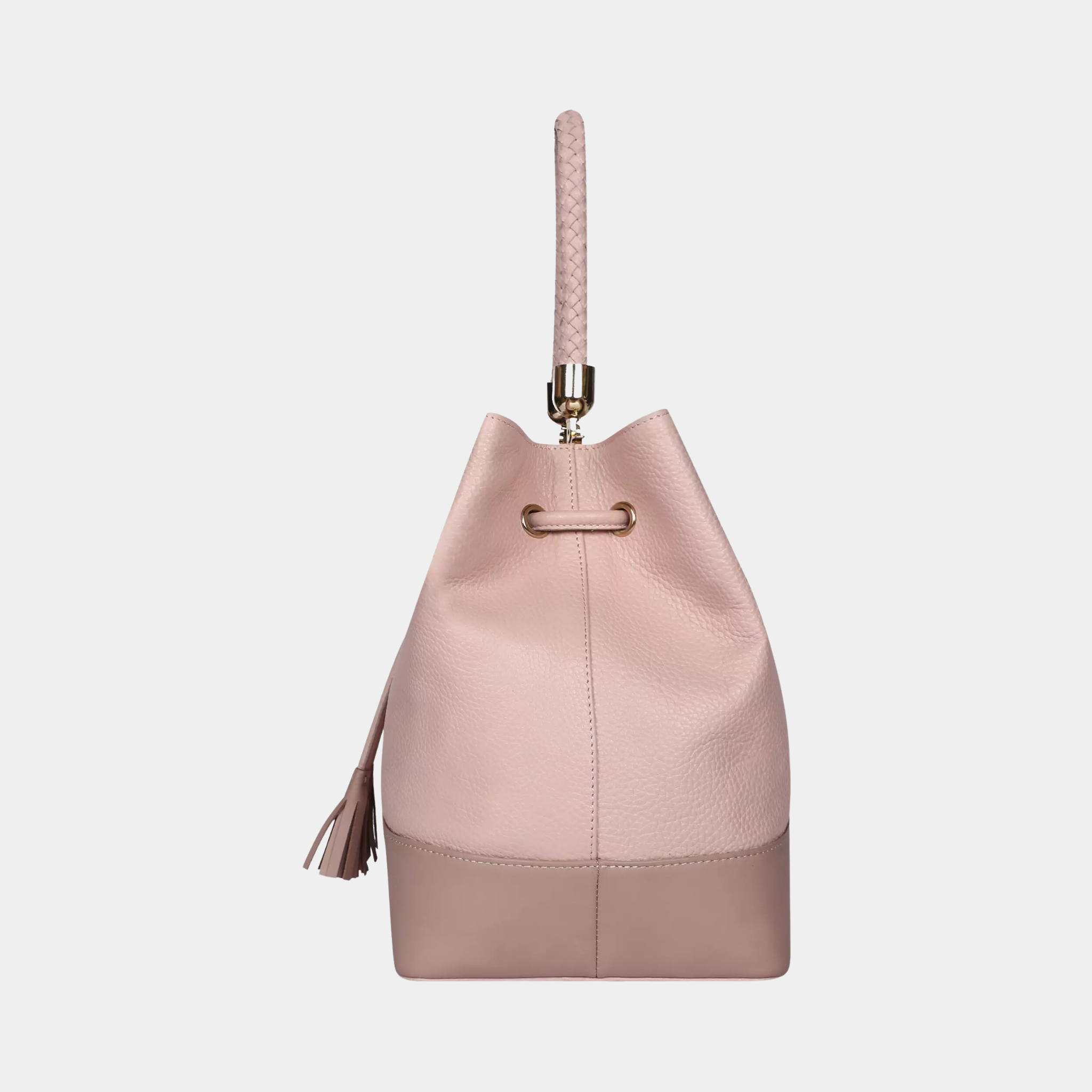 Carla Light Pink Drawstring Bag