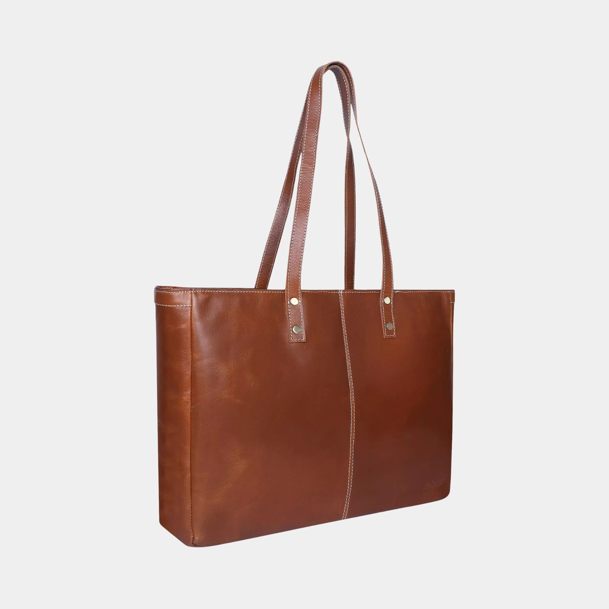 Evelyn Cognac Tote Bag