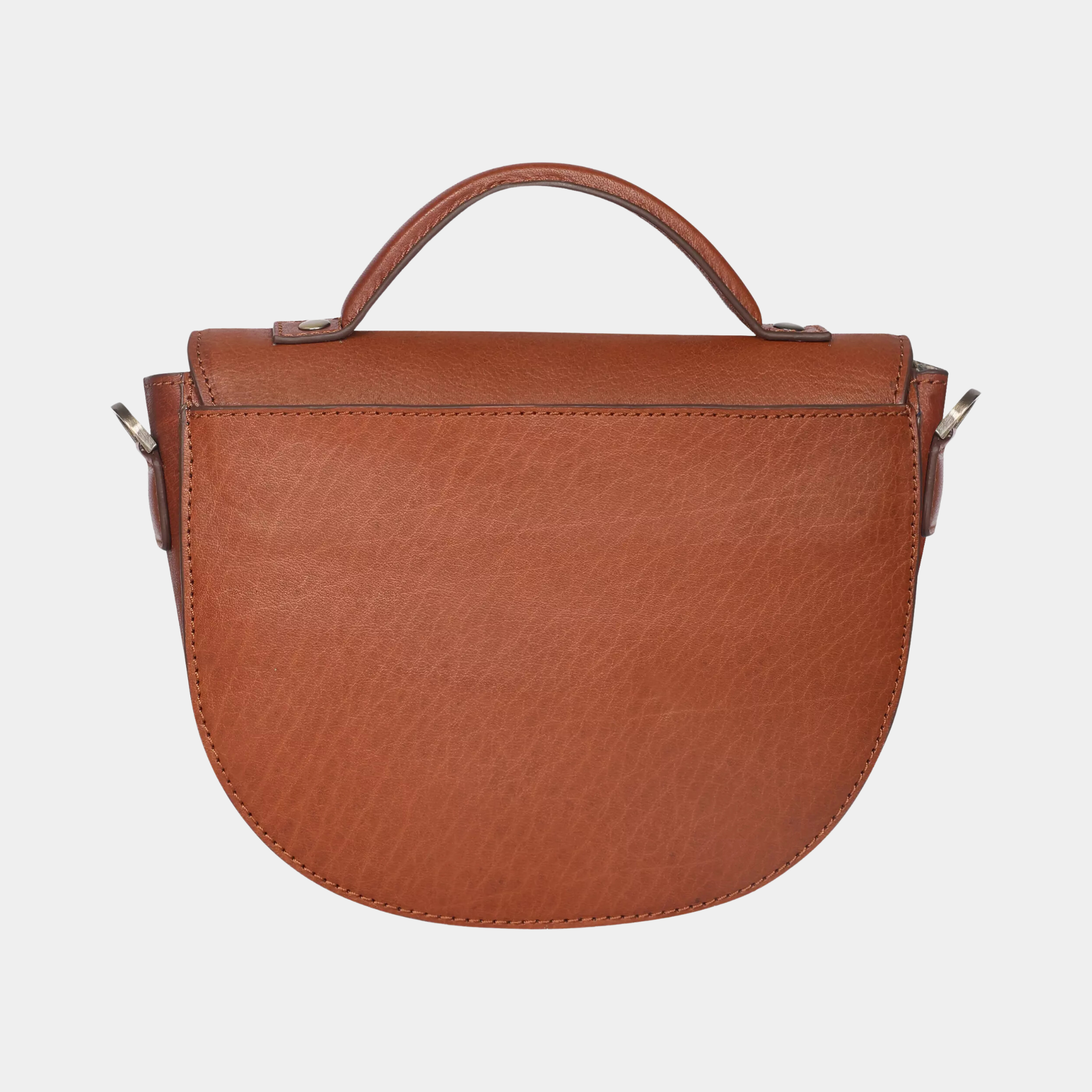 Julie Twisted D Tan bag