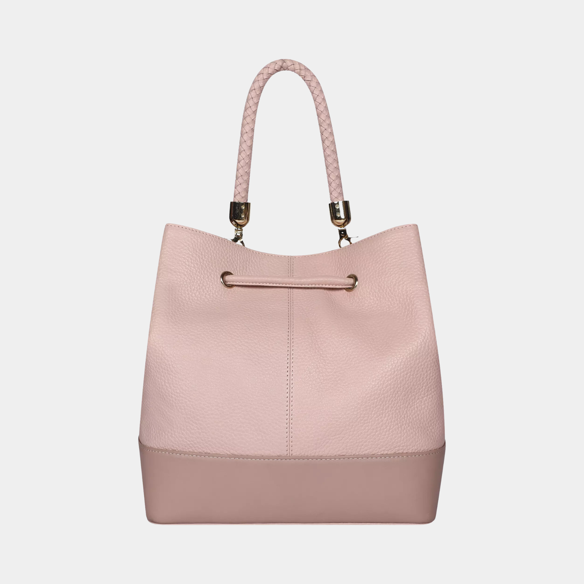 Carla Light Pink Drawstring Bag