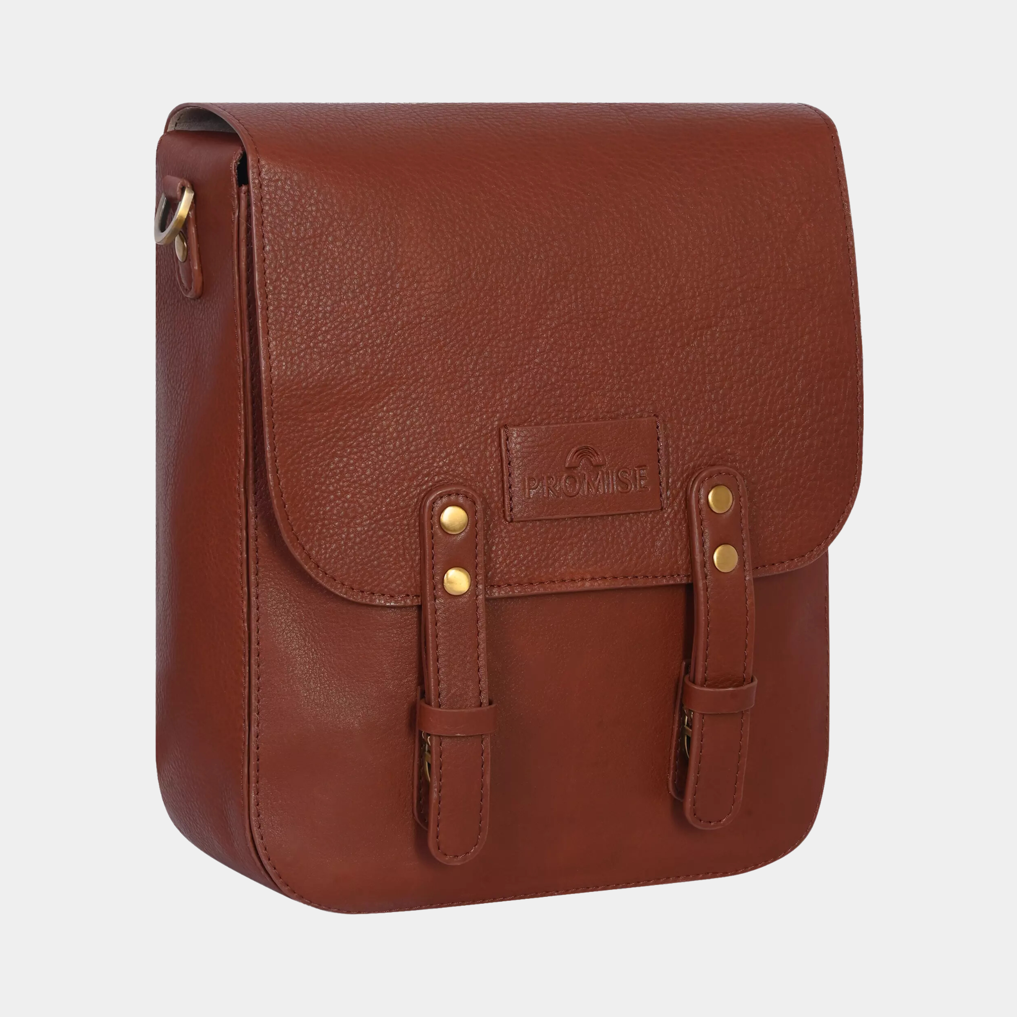 Kim Full-Flap Brown Messenger Bag