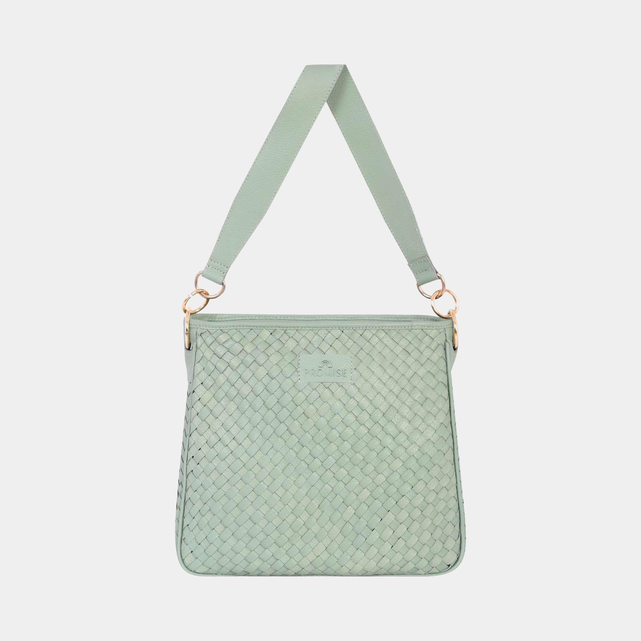 Patricia Hand Woven Green Bag