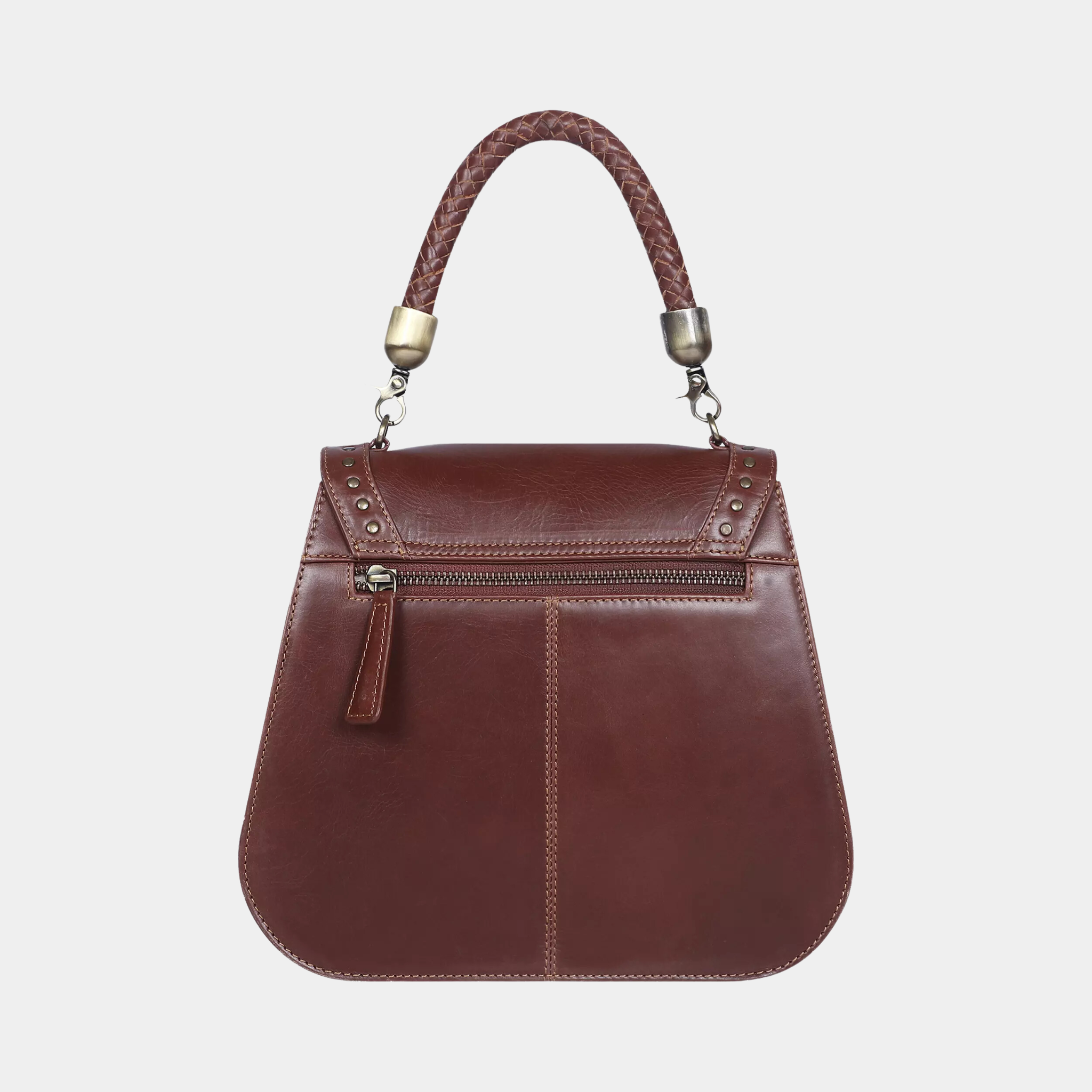 Helen Buckle Brown Crossbody Bag