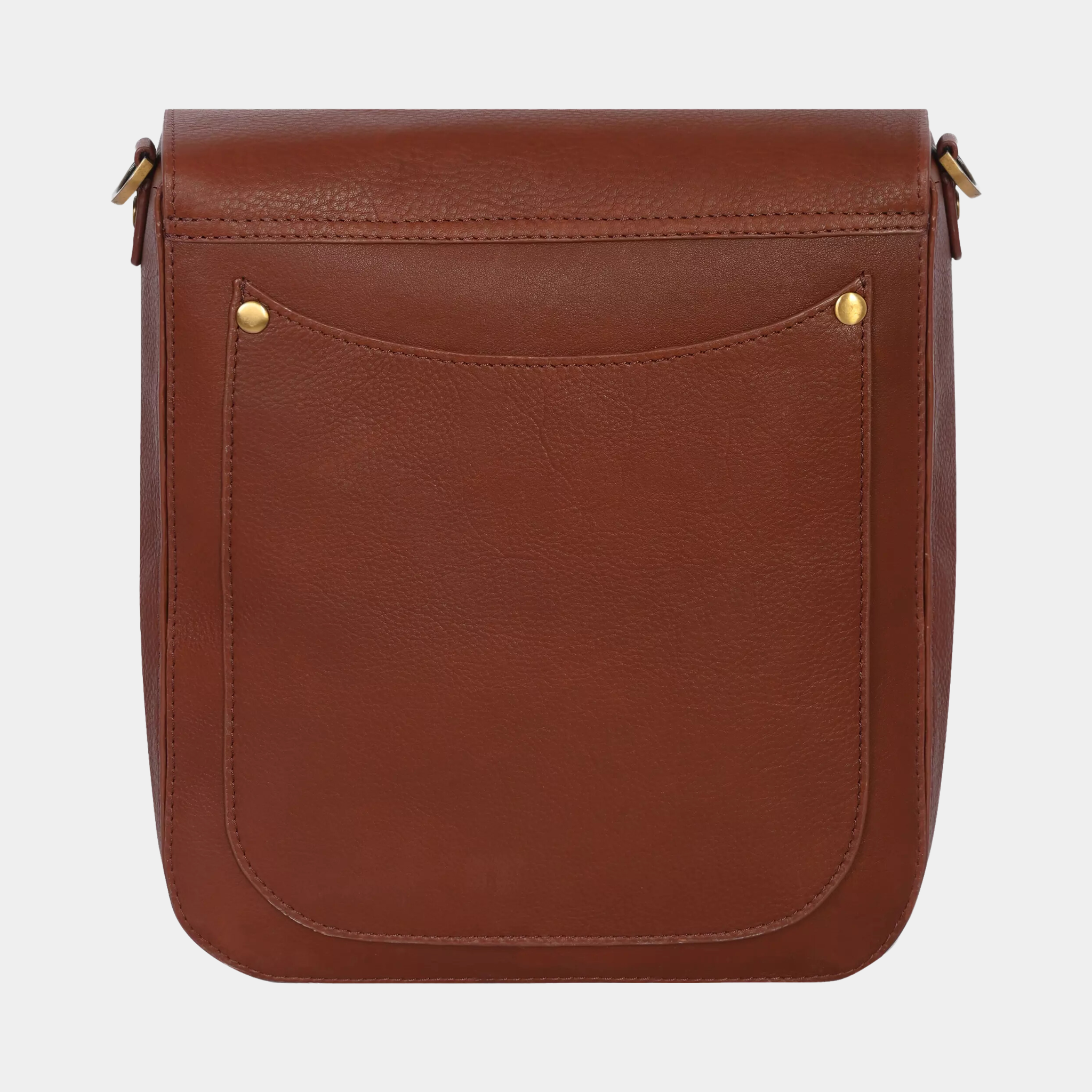 Kim Full-Flap Brown Messenger Bag