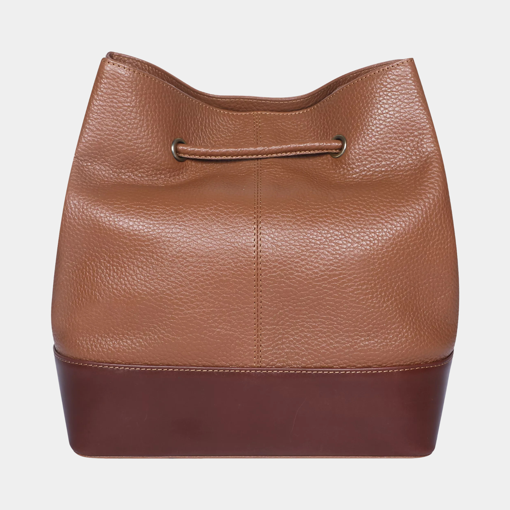 Carla Drawstring Bag - Brown