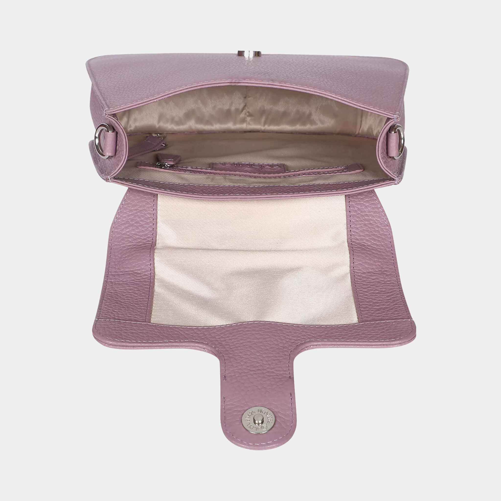 Helen Buckle Light Pink Crossbody Bag