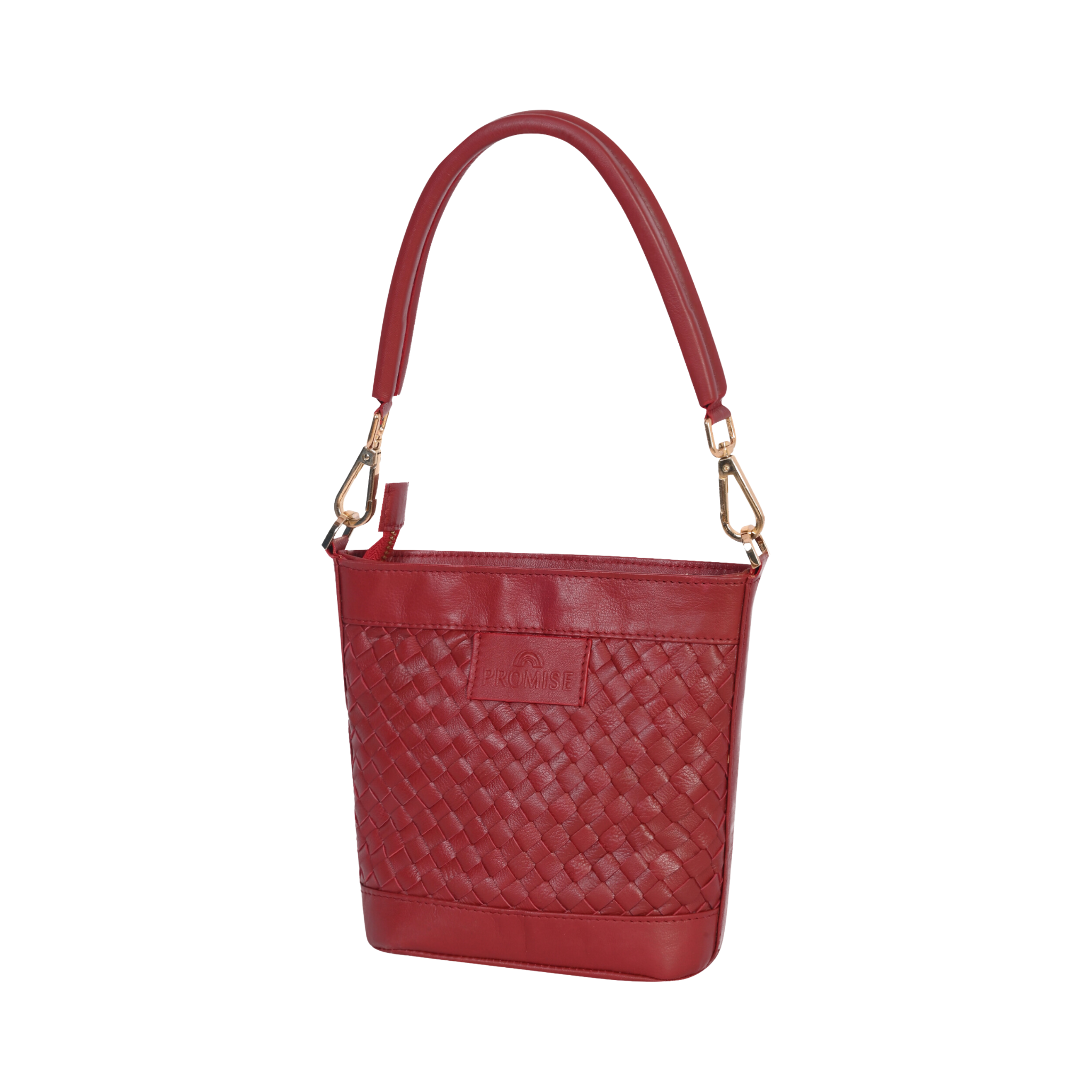 Tina Mini Maroon Bucket Bag