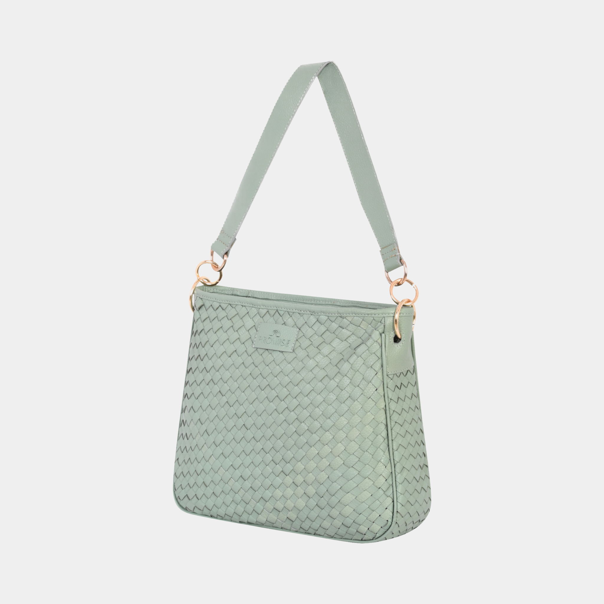 Patricia Hand Woven Green Bag