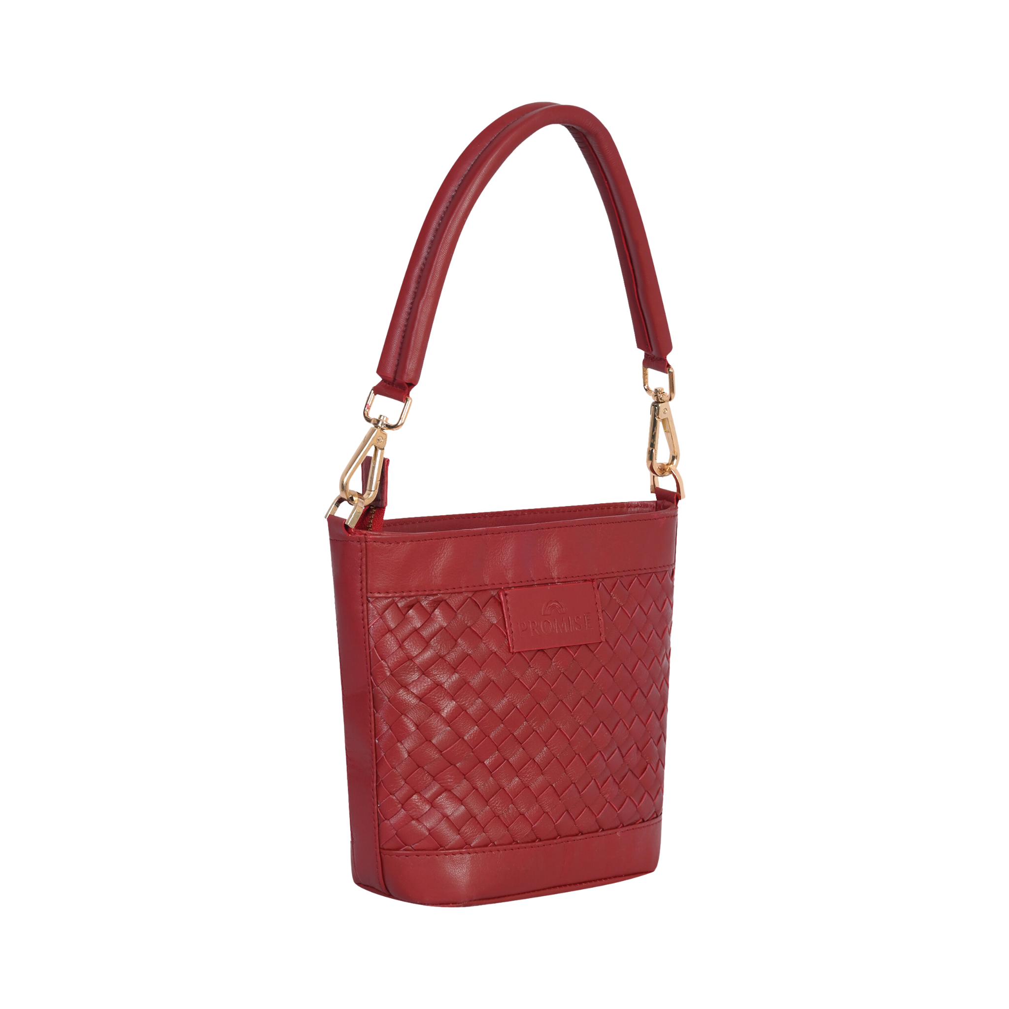 Tina Mini Maroon Bucket Bag