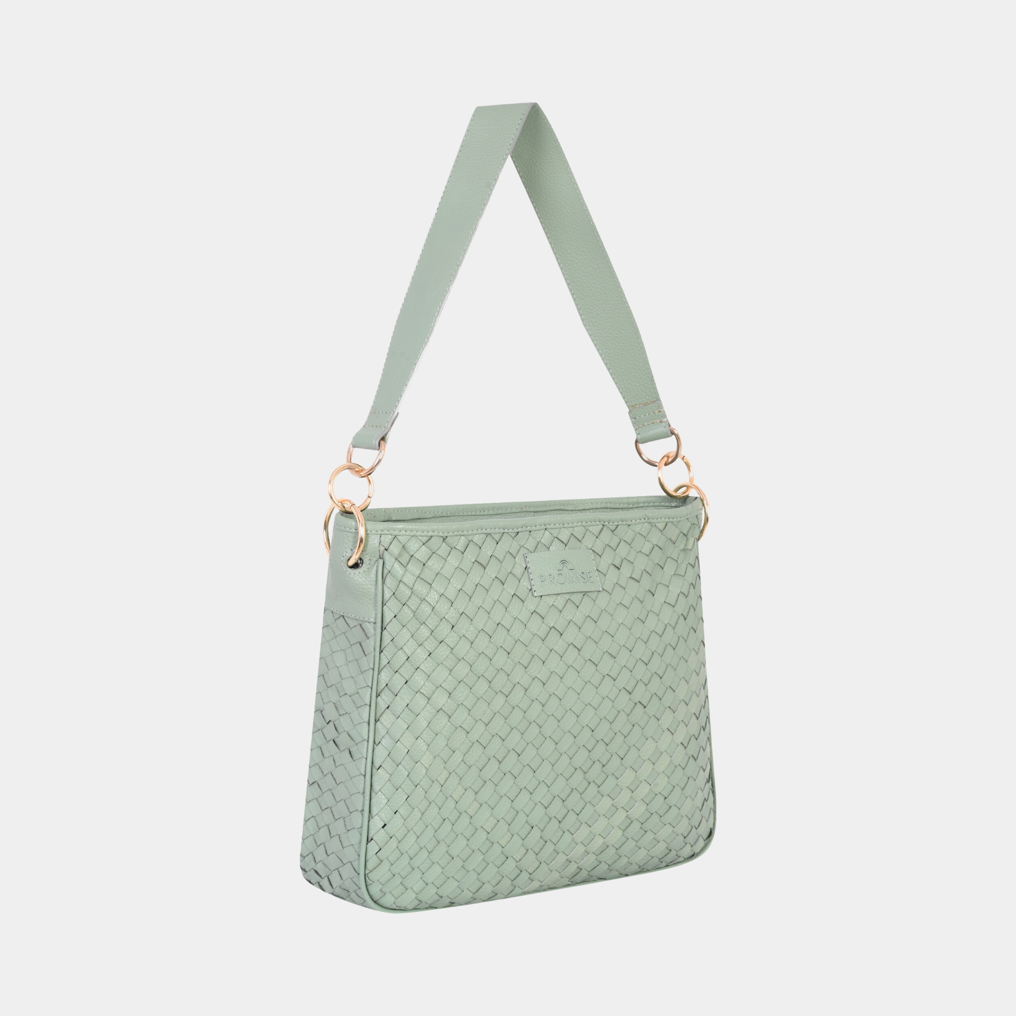 Patricia Hand Woven Green Bag