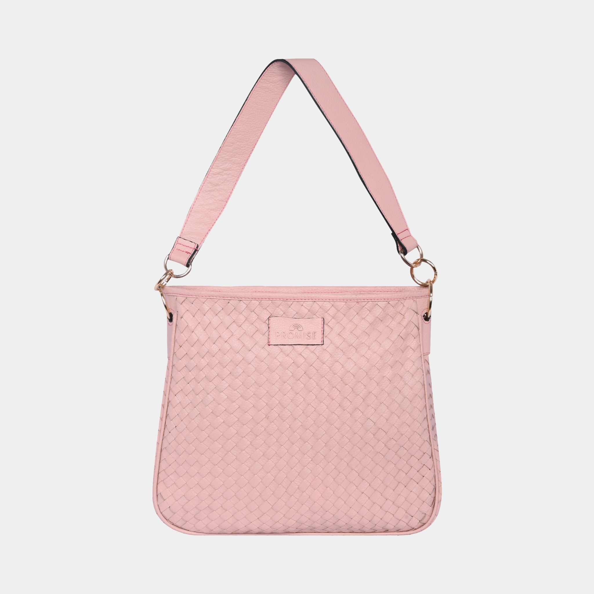 Patricia Hand Woven Bag - Light Pink