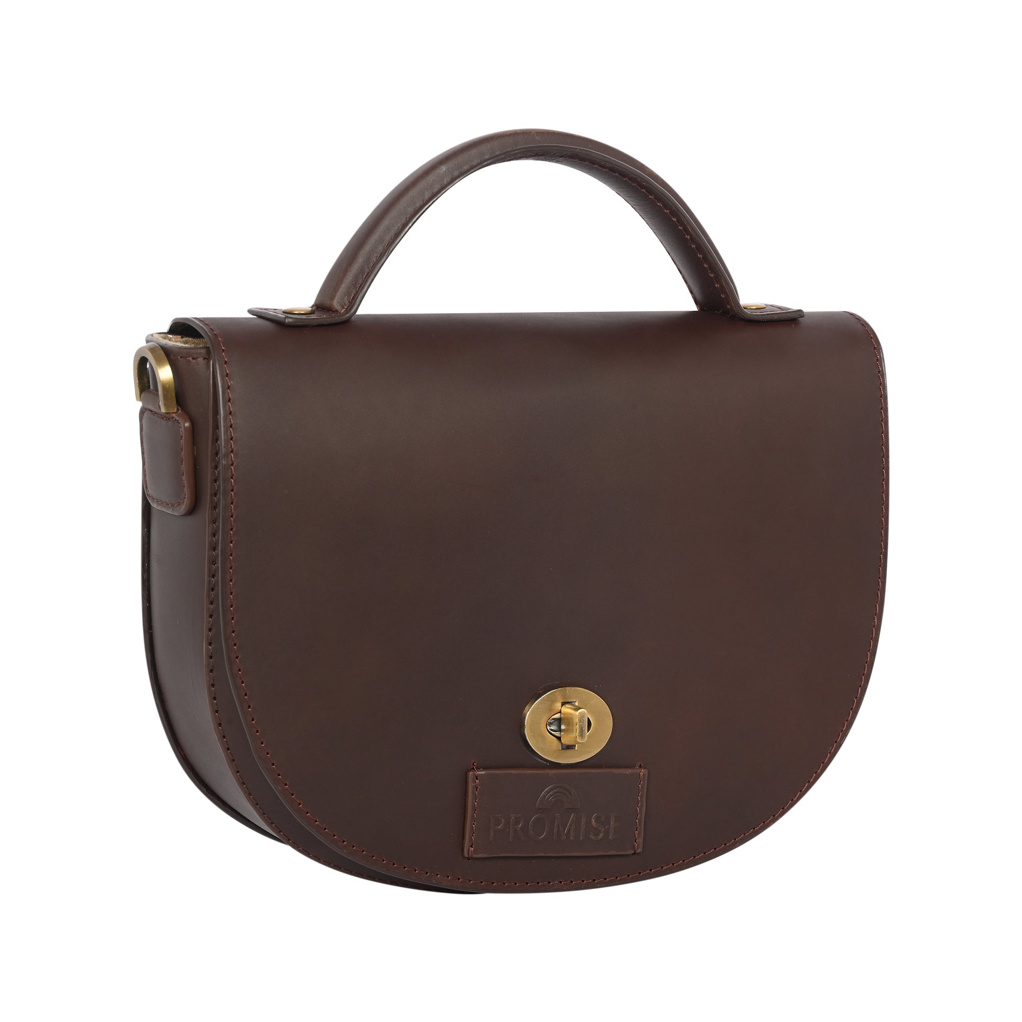 Julie Twisted Bag - Dark Brown