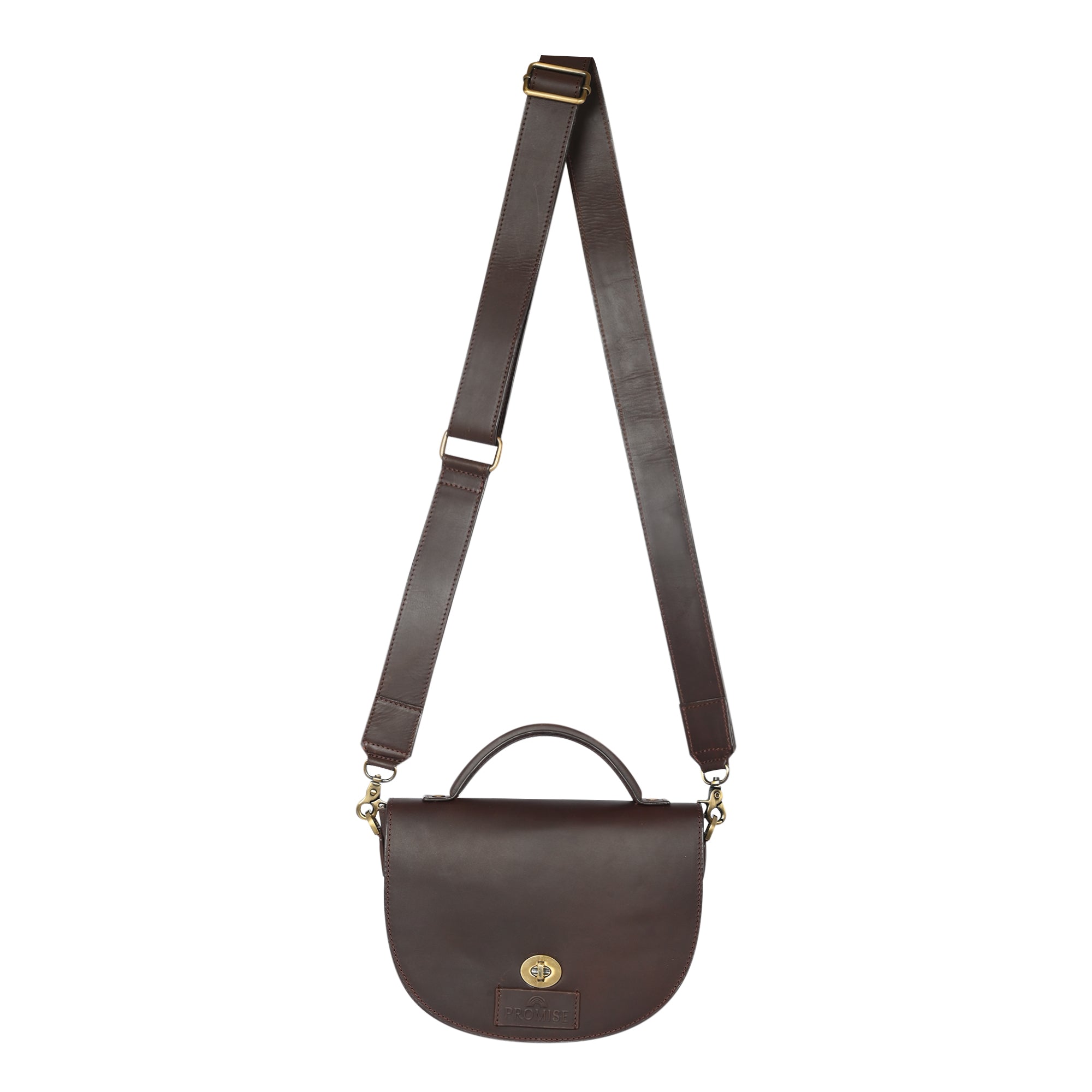 Julie Twisted Bag - Dark Brown