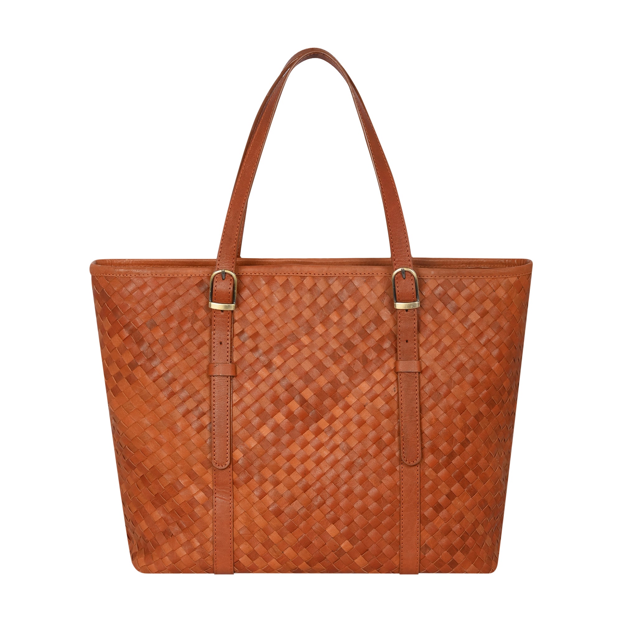 Margaret Handwoven Handbag - Tan