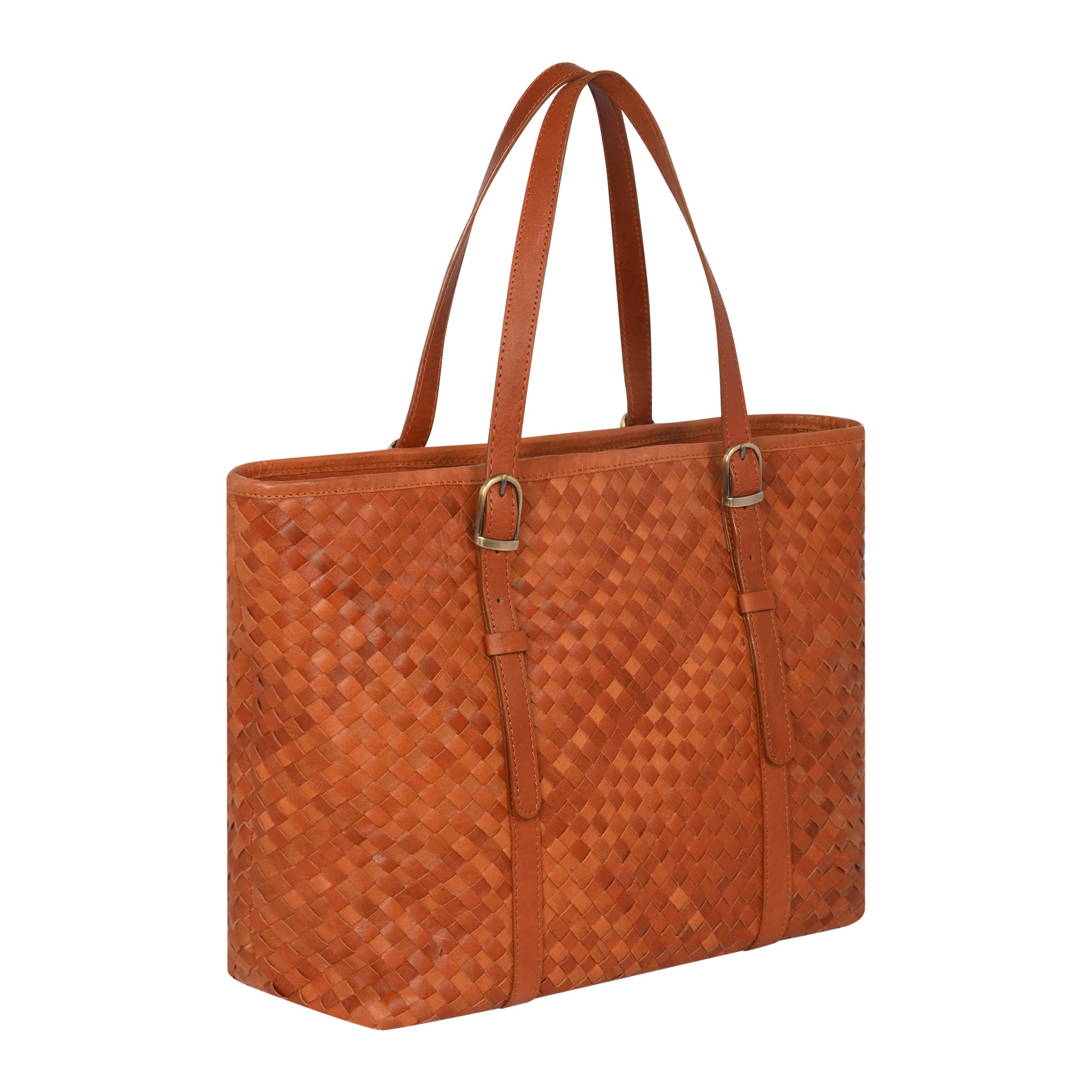 Margaret Handwoven Handbag - Tan