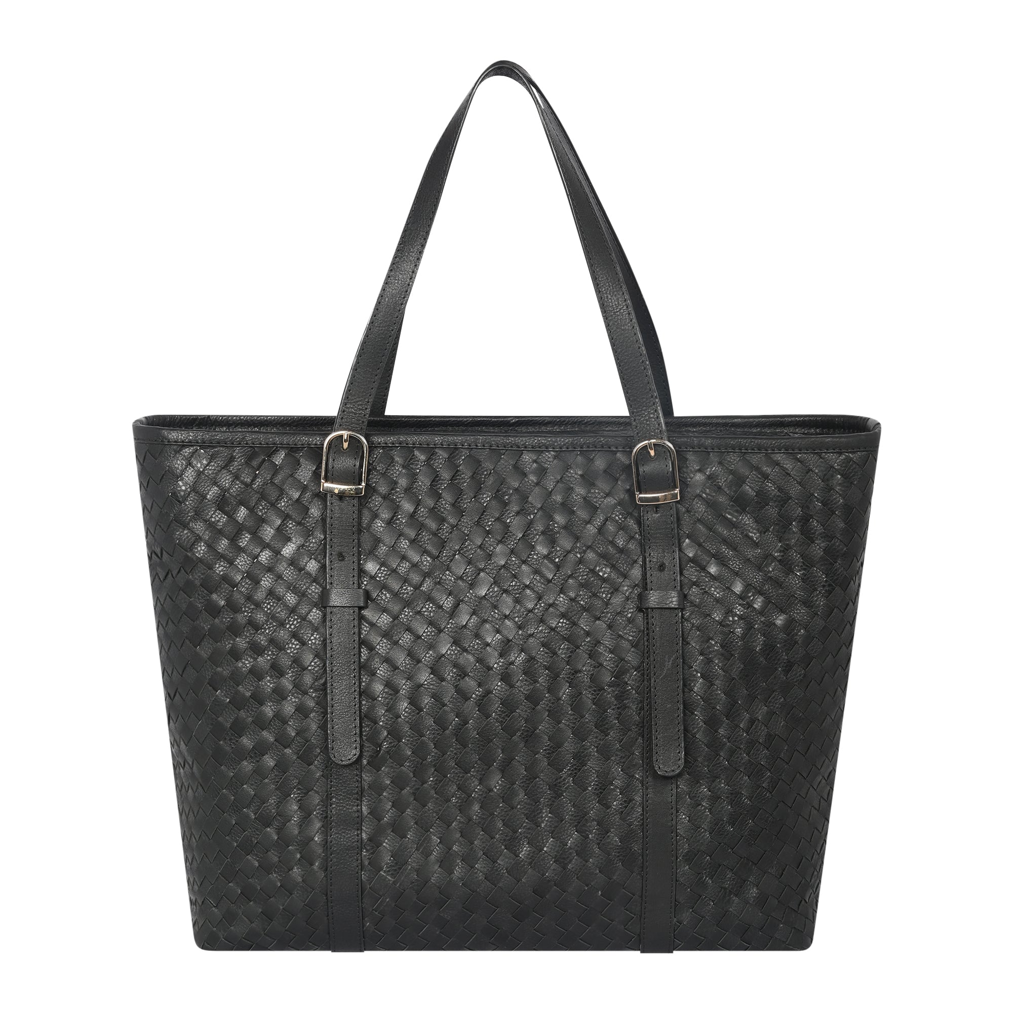 Margaret Handwoven Handbag - Black