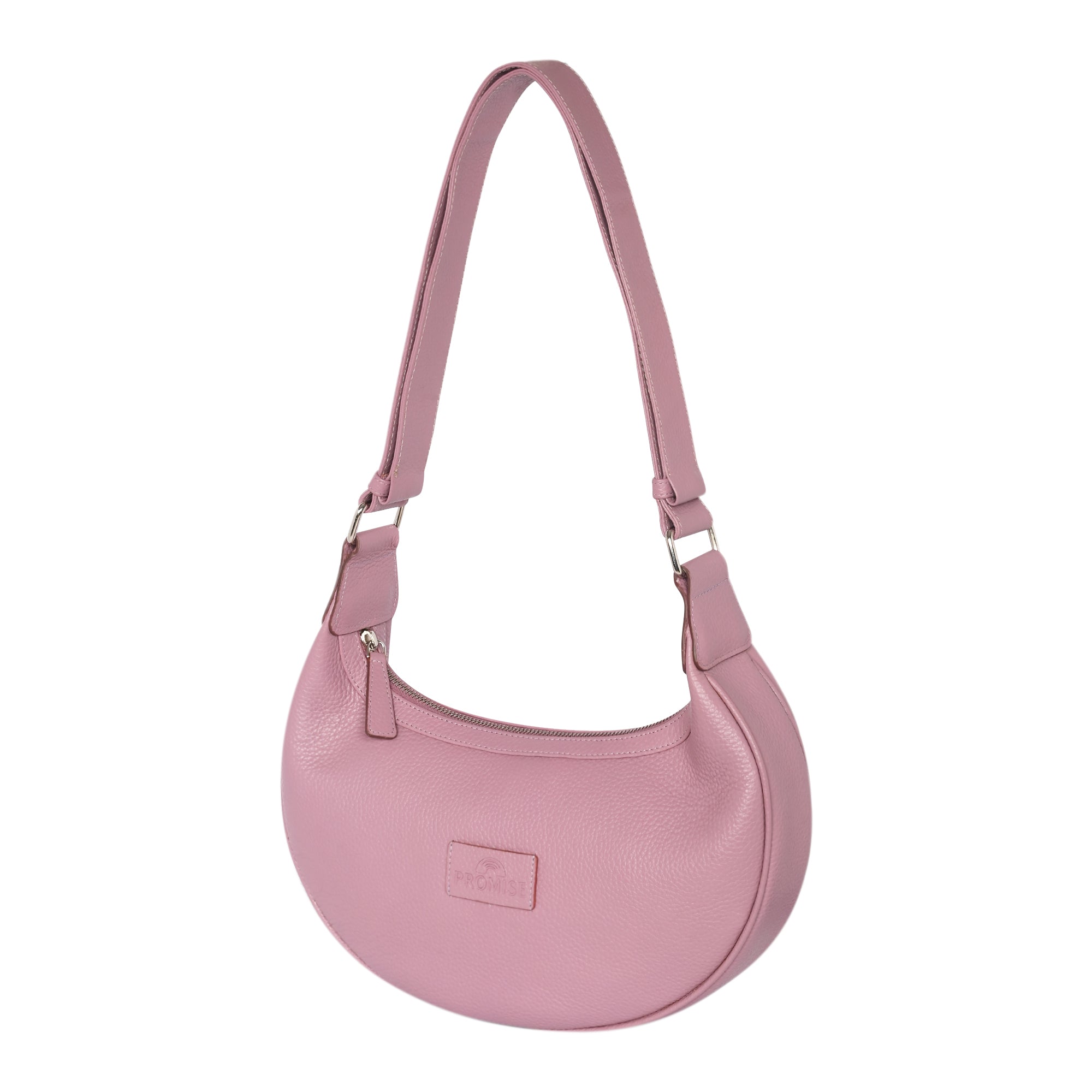 Jesse Minimalist Stylish Half Moon Crossbody Bag - Pink