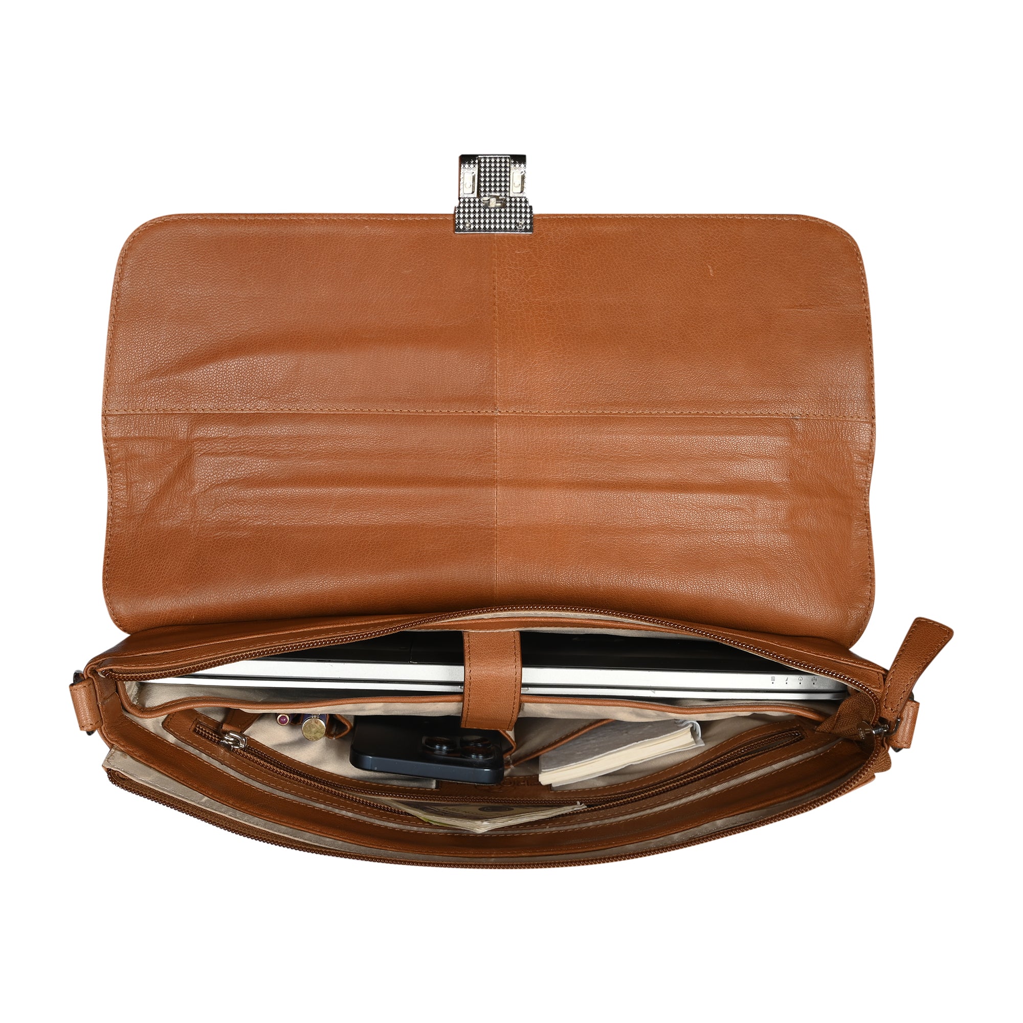 Louis Laptop Bag - Cognac